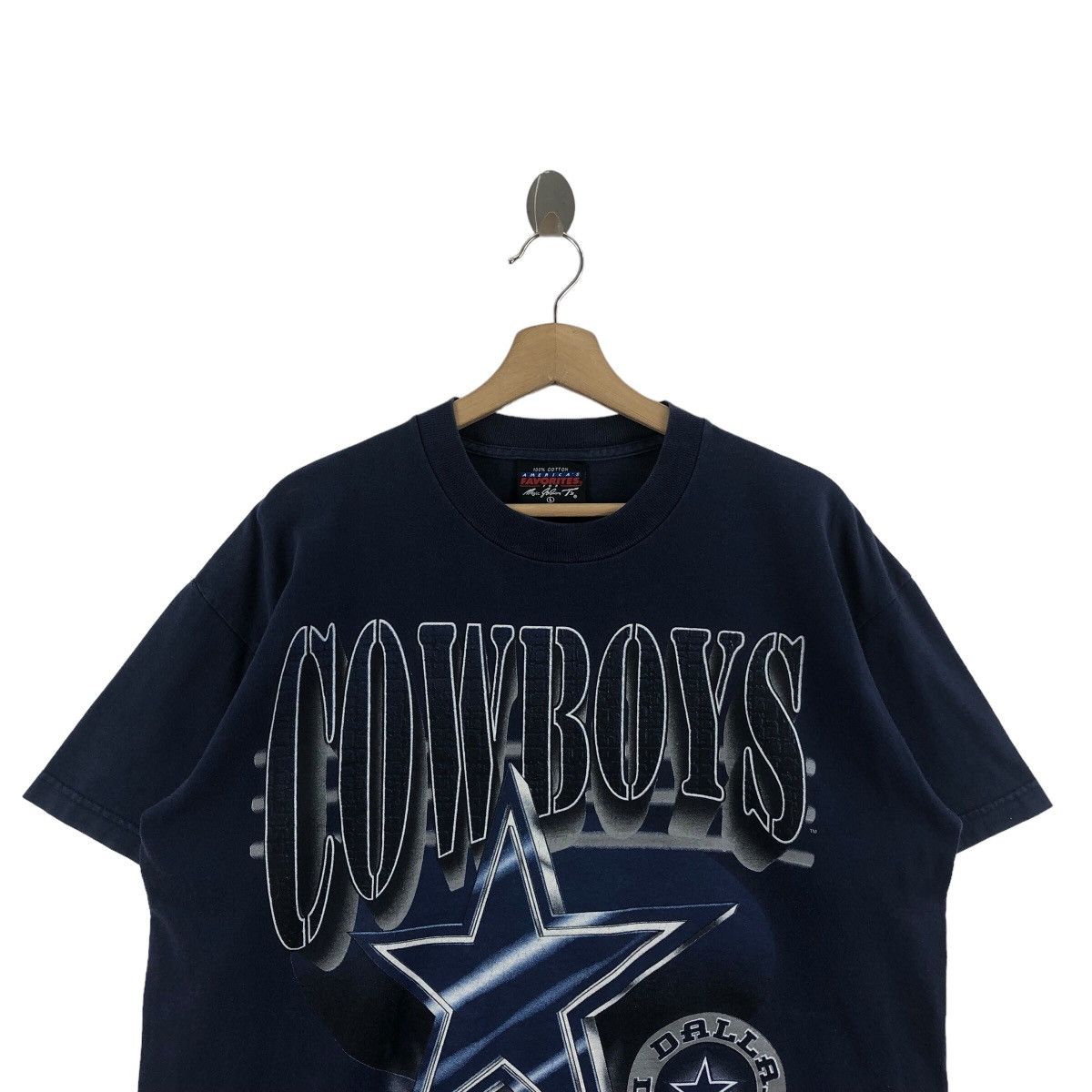 NBA × NFL × Vintage Pick!! Vtg 1993 NFLP DALLAS COWBOYS Tee Tshirt Size US L / EU 52-54 / 3 - 3 Thumbnail