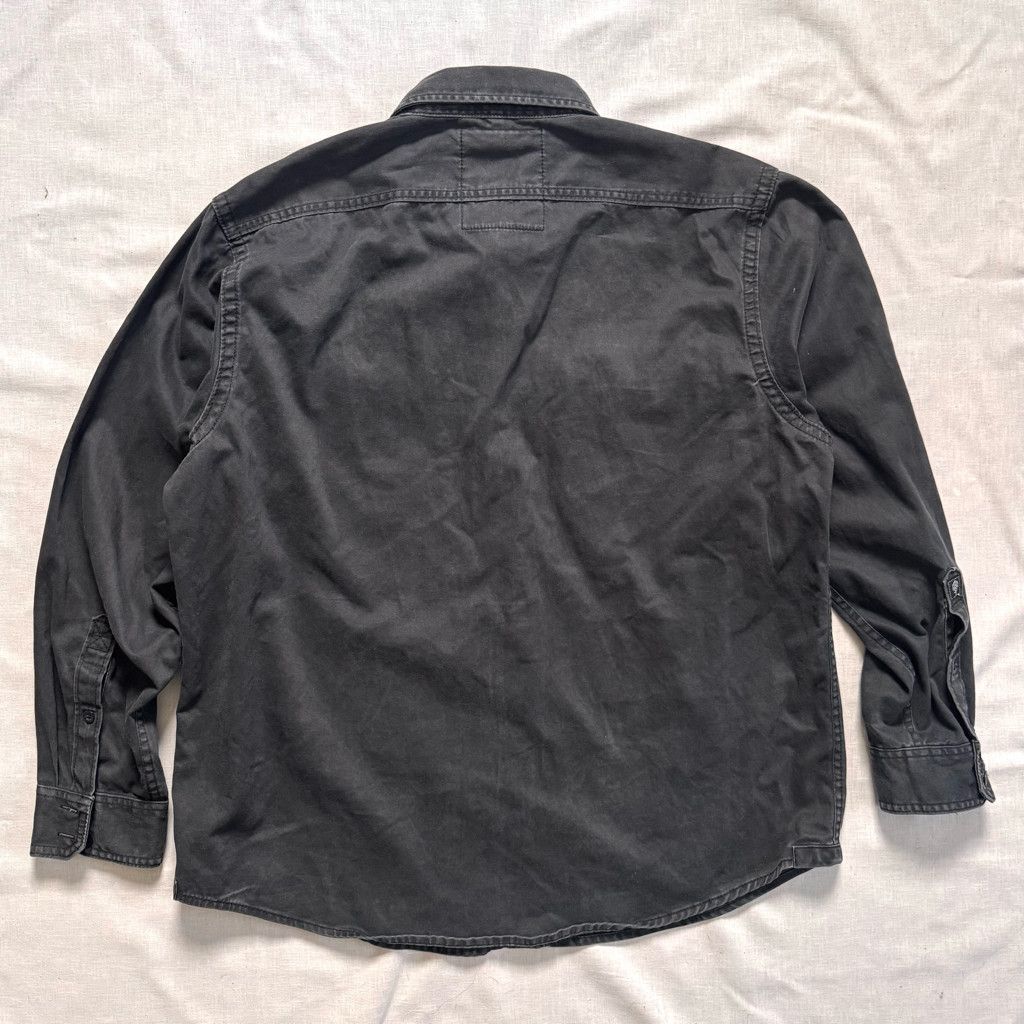 Nautica Nautica Jeans Co. Washed Black Military Button Down Shirt XL Size US XL / EU 56 / 4 - 5 Thumbnail