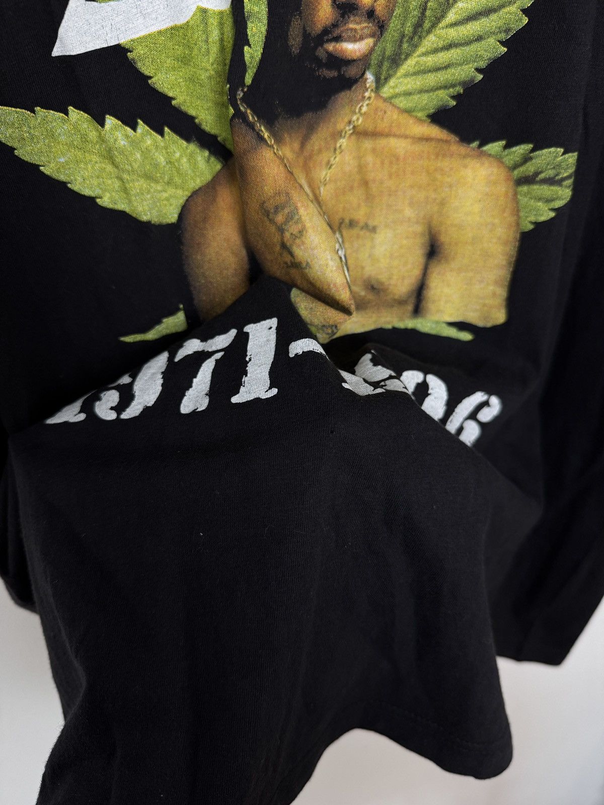 Band Tees × Rap Tees × Vintage Vintage 90's 2Pac Tupac Rap Tee Over Print T-Shirt Size US M / EU 48-50 / 2 - 4 Thumbnail
