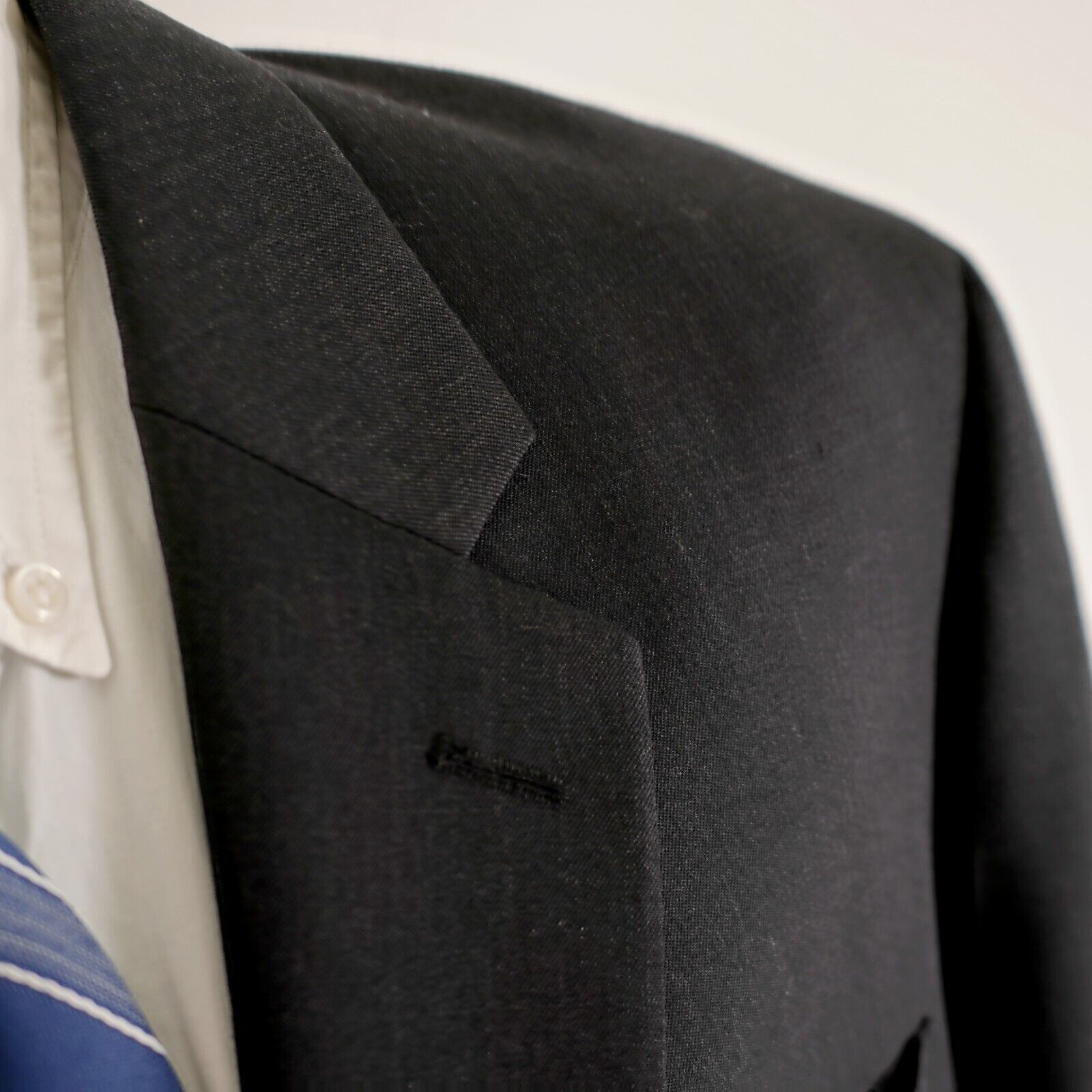 Pronto Uomo Pronto Uomo Platinum Executive Fit Wool Gray 2 Button Blazer Size 46R - 2 Thumbnail