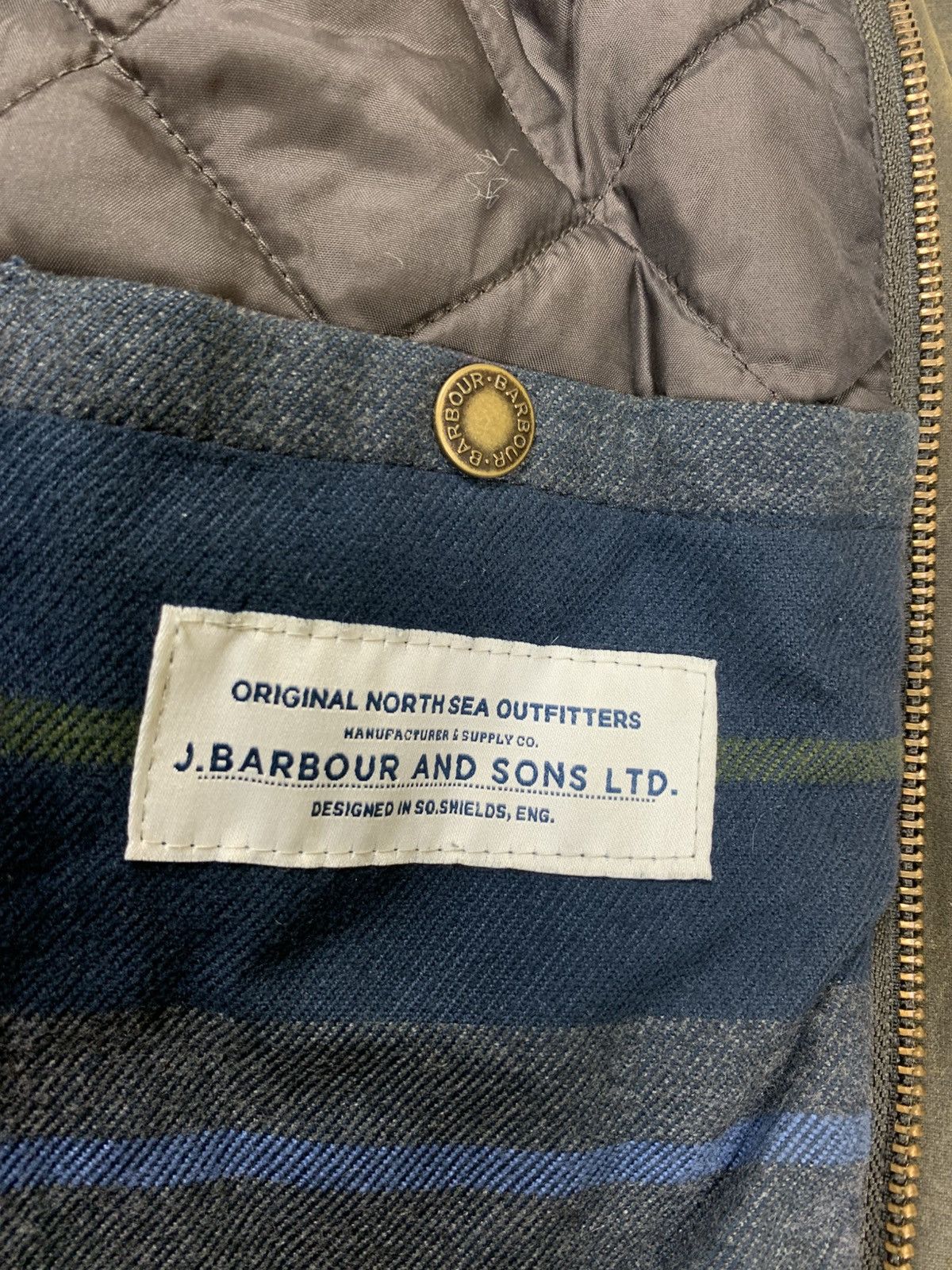 Barbour Barbour Leeward Waxed Cotton Jacket Olive Size L Size US L / EU 52-54 / 3 - 7 Thumbnail