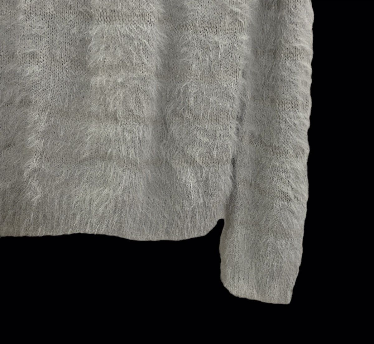 Aran Isles Knitwear × Japanese Brand Shoo La Rue Mohair Jumper Vintage Knitwear Size M / US 6-8 / IT 42-44 - 8 Thumbnail