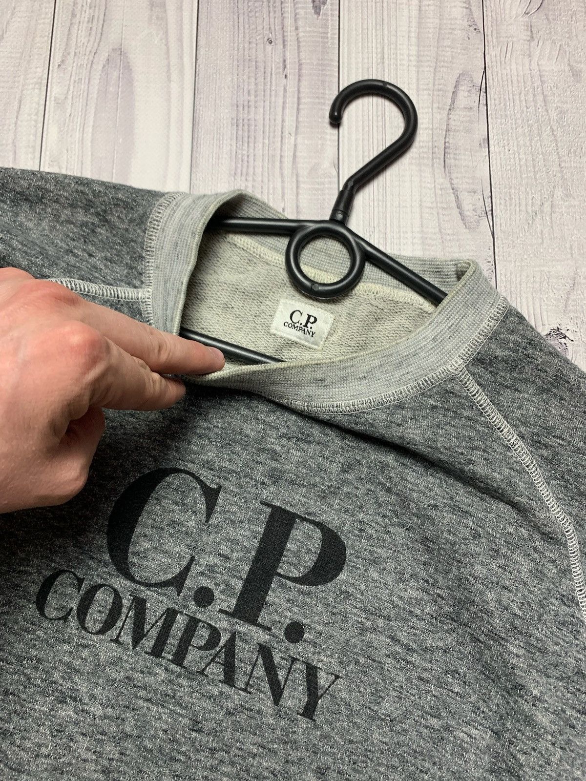 Vintage C.p. Company vintage sweatshirt casuals Size L-XL logo Size US L / EU 52-54 / 3 - 2 Thumbnail