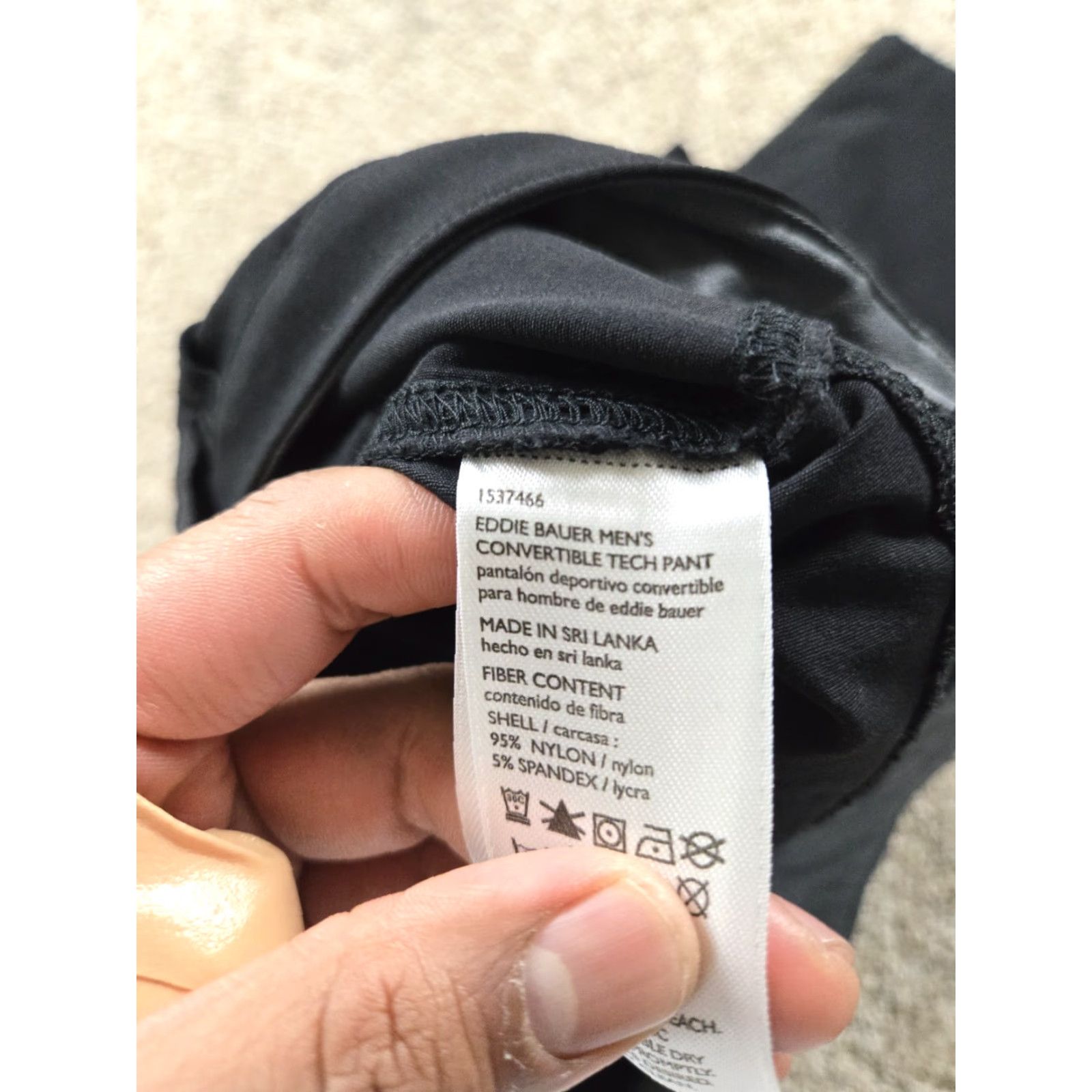 Eddie Bauer Eddie Bauer Cargo Pants 40x34 Mens Black Convertible Tech Straight Leg Stretch Pants Size US 40 / EU 56 - 4 Thumbnail
