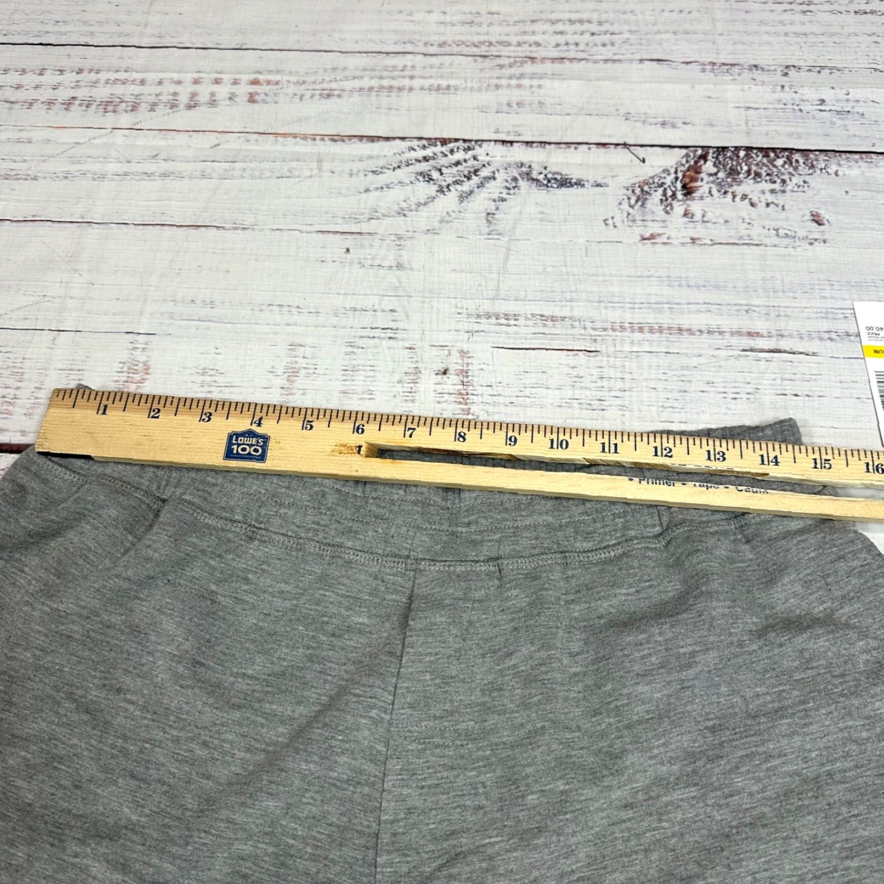 Vintage Hue Sweat Shorts Mens Medium Gray Heather Elastic Waist Pockets New Size US 31 - 5 Thumbnail