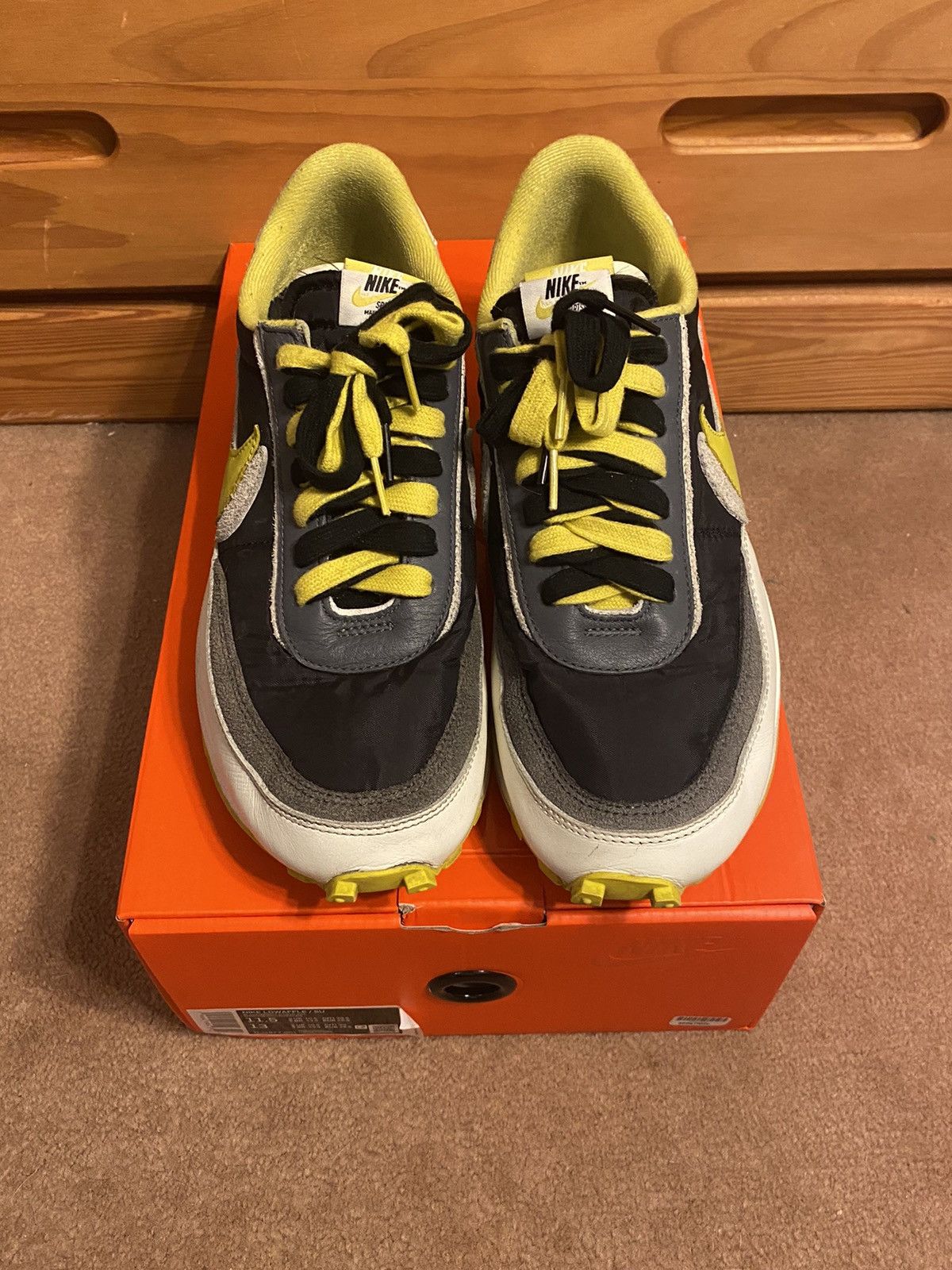 Nike × Sacai × Undercover Nike Sacai Undercover LDWaffle Bright Citron Size 11.5 Size US 11.5 / EU 44-45 - 3 Thumbnail