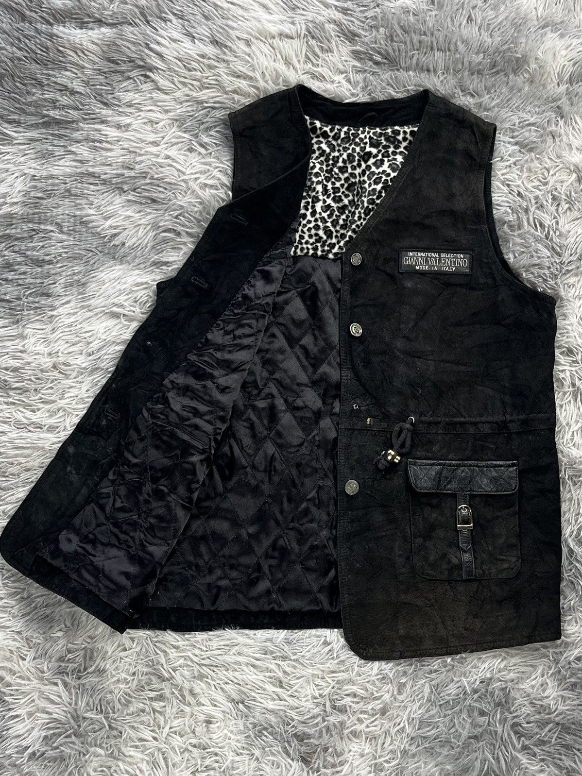 Gianni Valentino Vintage Gianni Valentino Laether Vest Size US XS / EU 42 / 0 - 4 Thumbnail