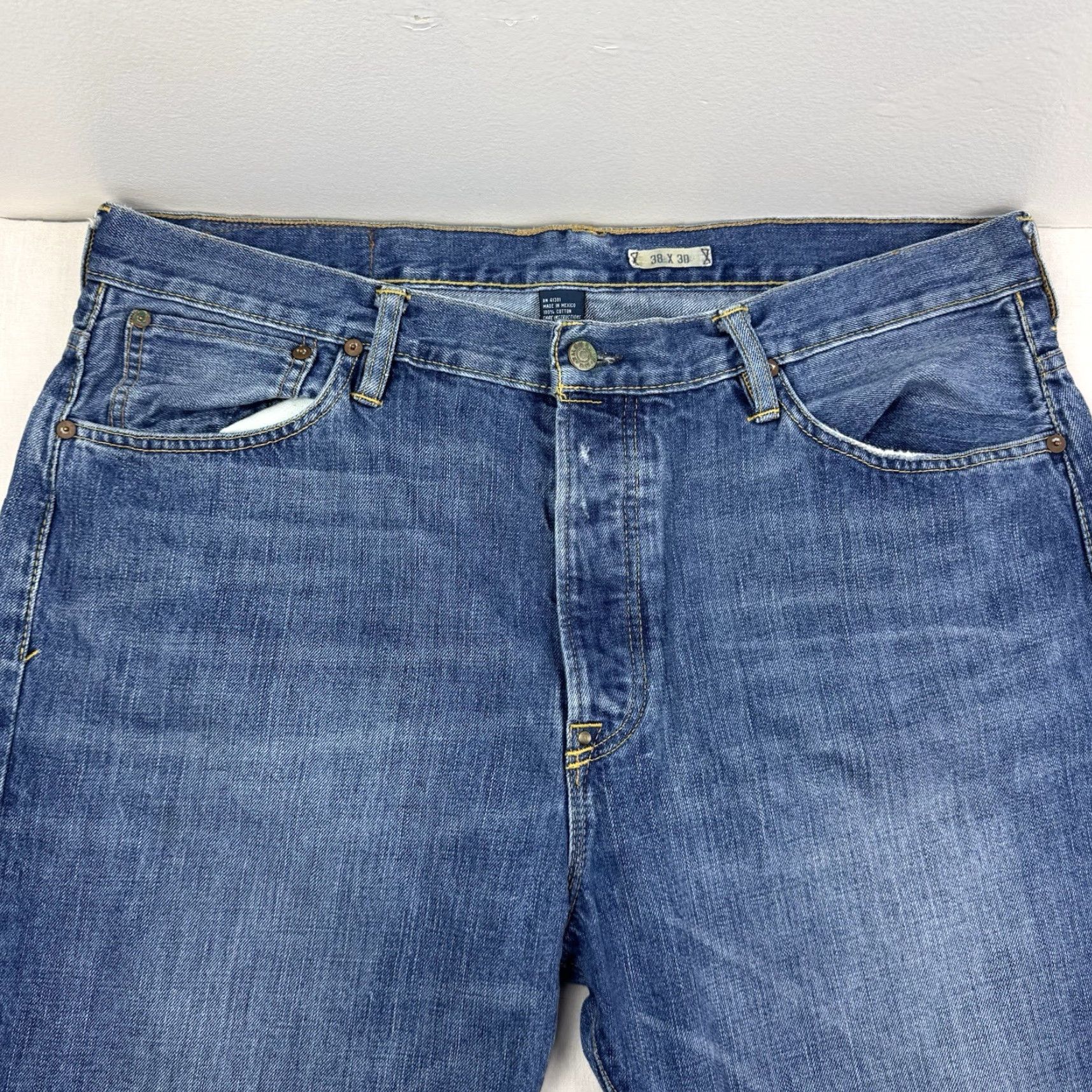 Polo Ralph Lauren VINTAGE Polo Ralph Lauren Jeans Button Fly Adult 38x30 Relaxed Hipster 90s Y2K Blue Mens Jeans Size US M / EU 48-50 / 2 - 3 Thumbnail