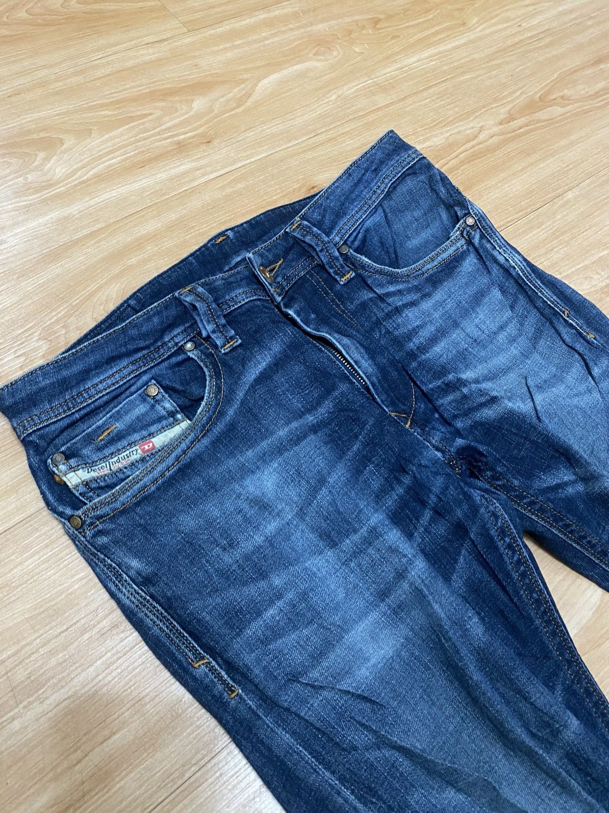 Diesel × Vintage Diesel industry skinny jeans faded style Size US 33 - 6 Thumbnail