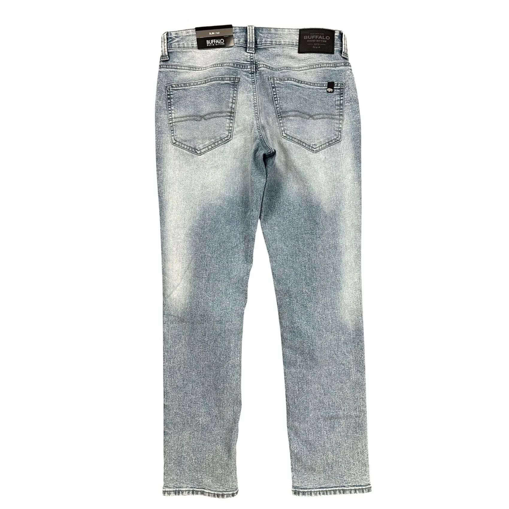 Buffalo David Bitton Buffalo David Bitton Ash Slim Jeans Mens 30x30 NWT Vintage Blue 30 30 Inseam 30 Mens Jeans Slim Fit Vintage Wash Daywear Denim Size US 30 / EU 46 - 2 Thumbnail