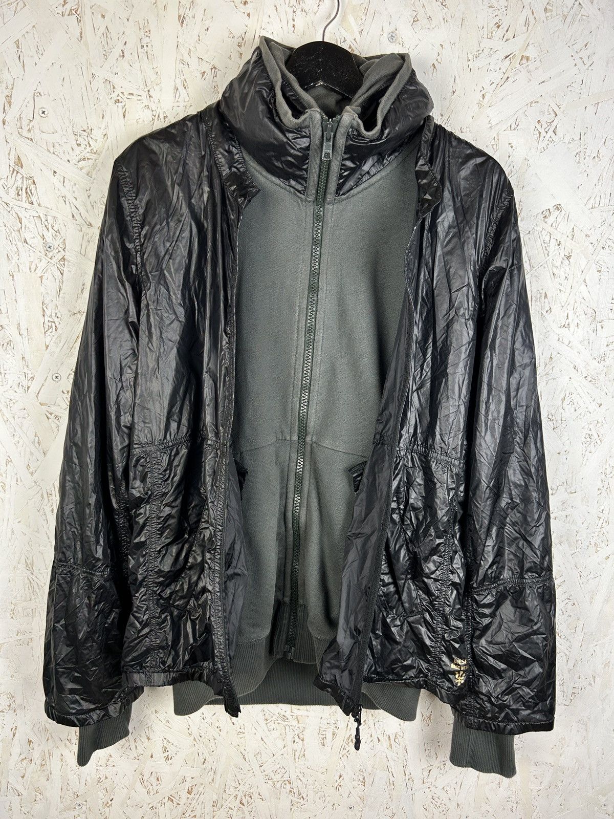 Diesel 00s Archive Diesel Alchemy Reaction 2 In 1 Hoodie Jacket M Size US L / EU 52-54 / 3 - 10 Thumbnail