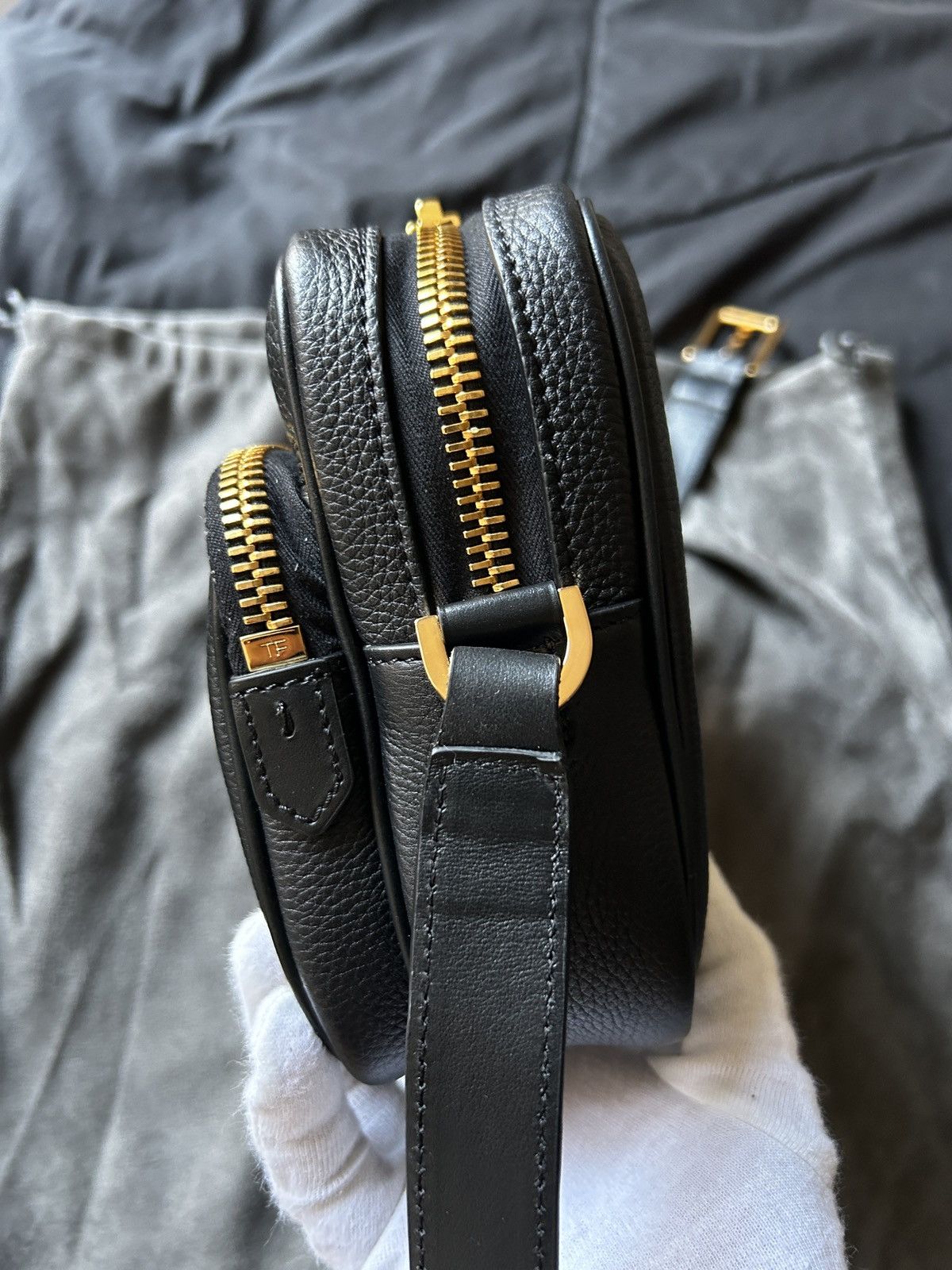 Tom Ford Tom Ford Full-grained Messenger Bag Size 26 - 14 Thumbnail