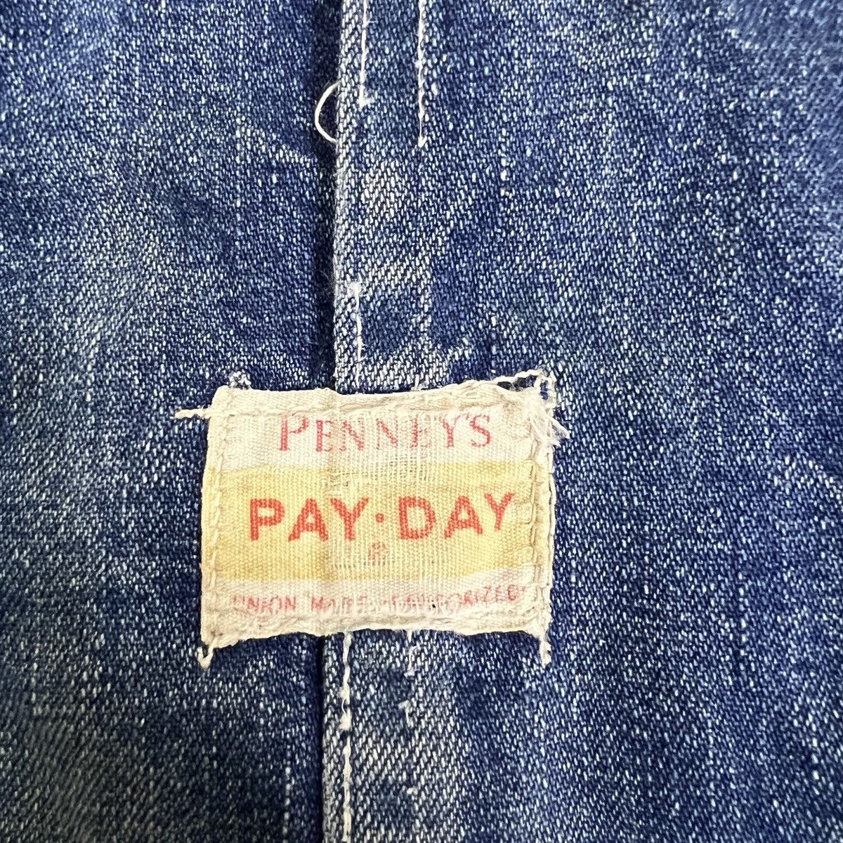 JCPenney × Vintage 50s Vintage PayDay Penney's Union Made sanforized Overalls Size US 34 / EU 50 - 24 Thumbnail