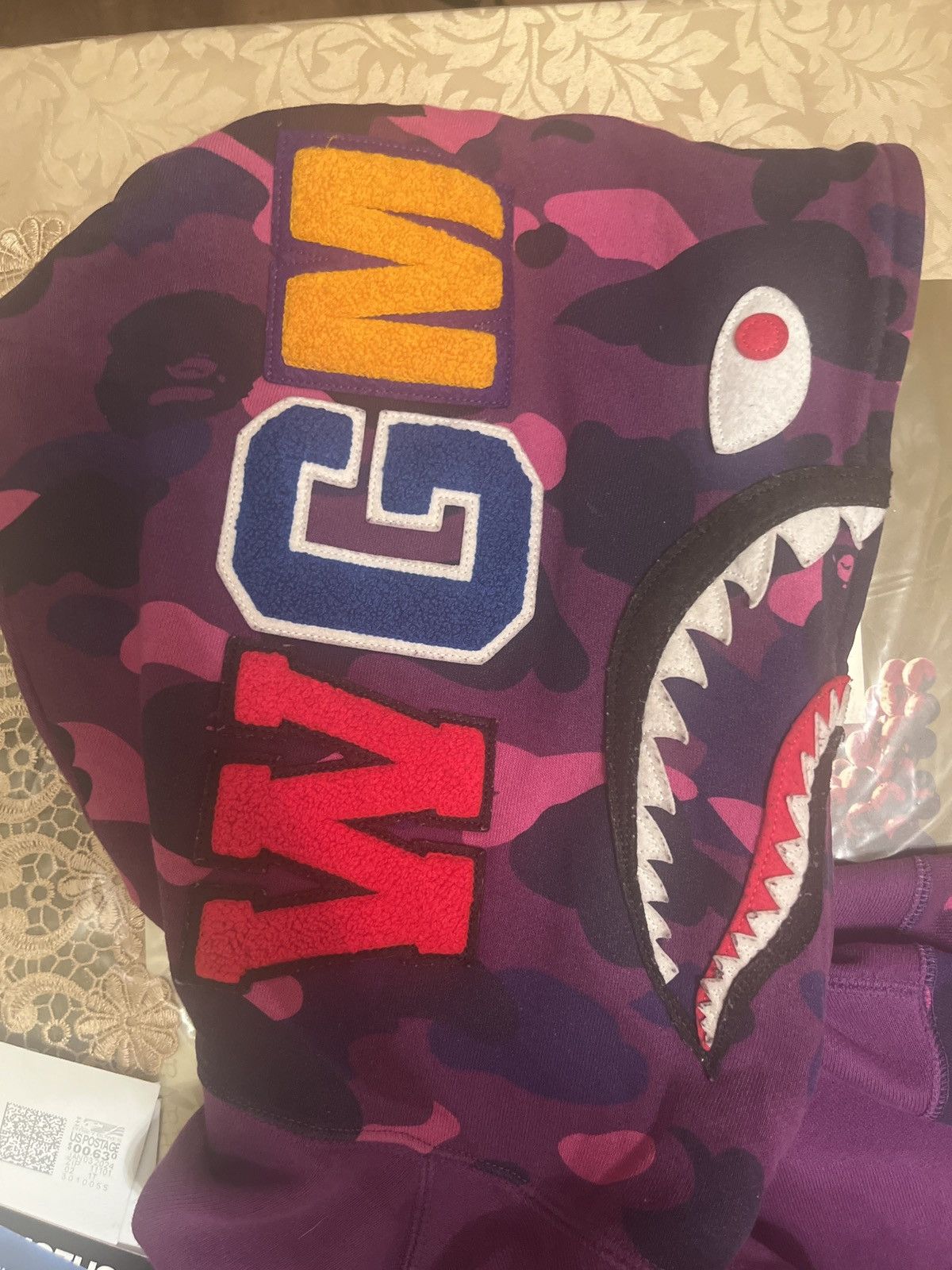 Bape BAPE purple camo hoodie Size US M / EU 48-50 / 2 - 7 Thumbnail