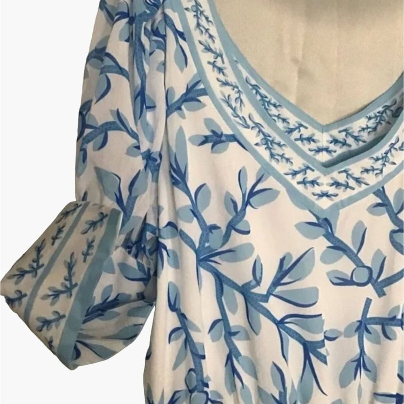 Gretchen Scott Gretchen Scott Provence Maxi Dress L Weed Whacker Size L / US 10 / IT 46 - 6 Thumbnail