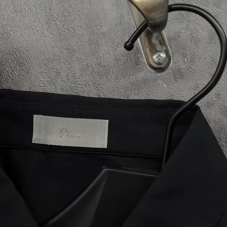 Dior Dior black short-sleeve embroidered shirt by Dior-2507 Size US M / EU 48-50 / 2 - 3 Thumbnail