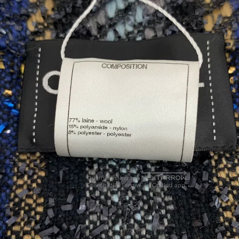 Chanel Chanel Colour block plaid wool lapel long-sleeved woven tw Size XS / US 0-2 / IT 36-38 - 7 Thumbnail