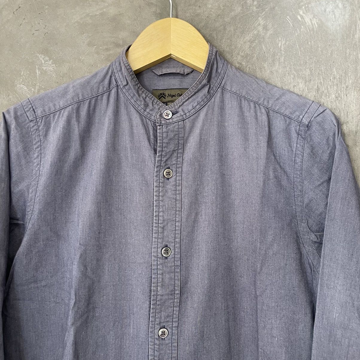 Nigel Cabourn Nigel Cabourn British Officers Band Collar Shirt Navy Size US S / EU 44-46 / 1 - 8 Thumbnail