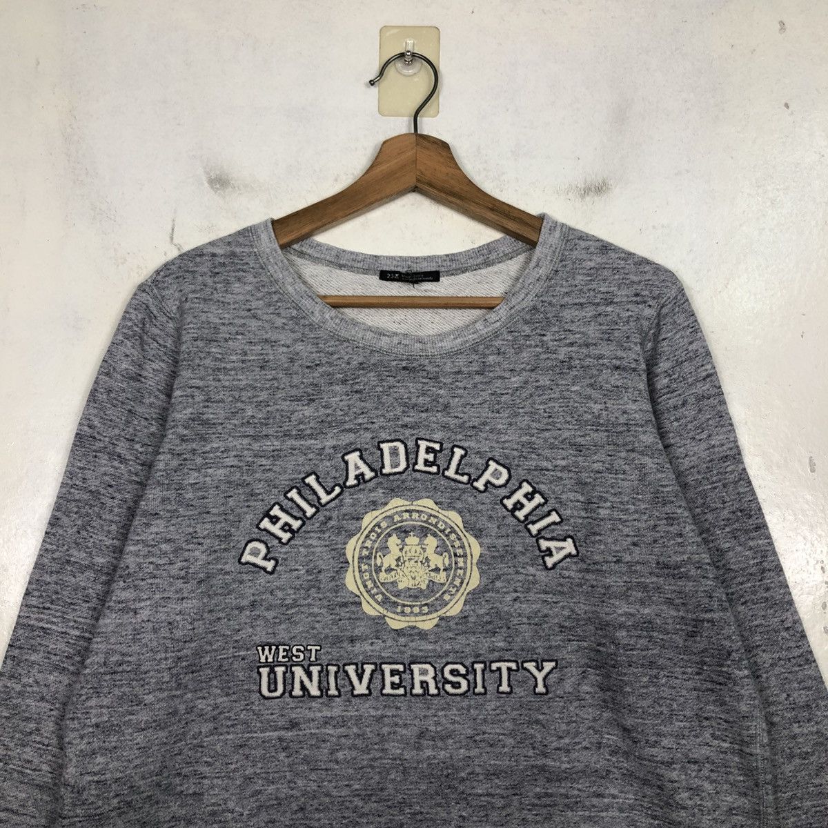 Japanese Brand 📌Vintage Sweatshirt Philadelphia West University Big Log Size US S / EU 44-46 / 1 - 5 Thumbnail