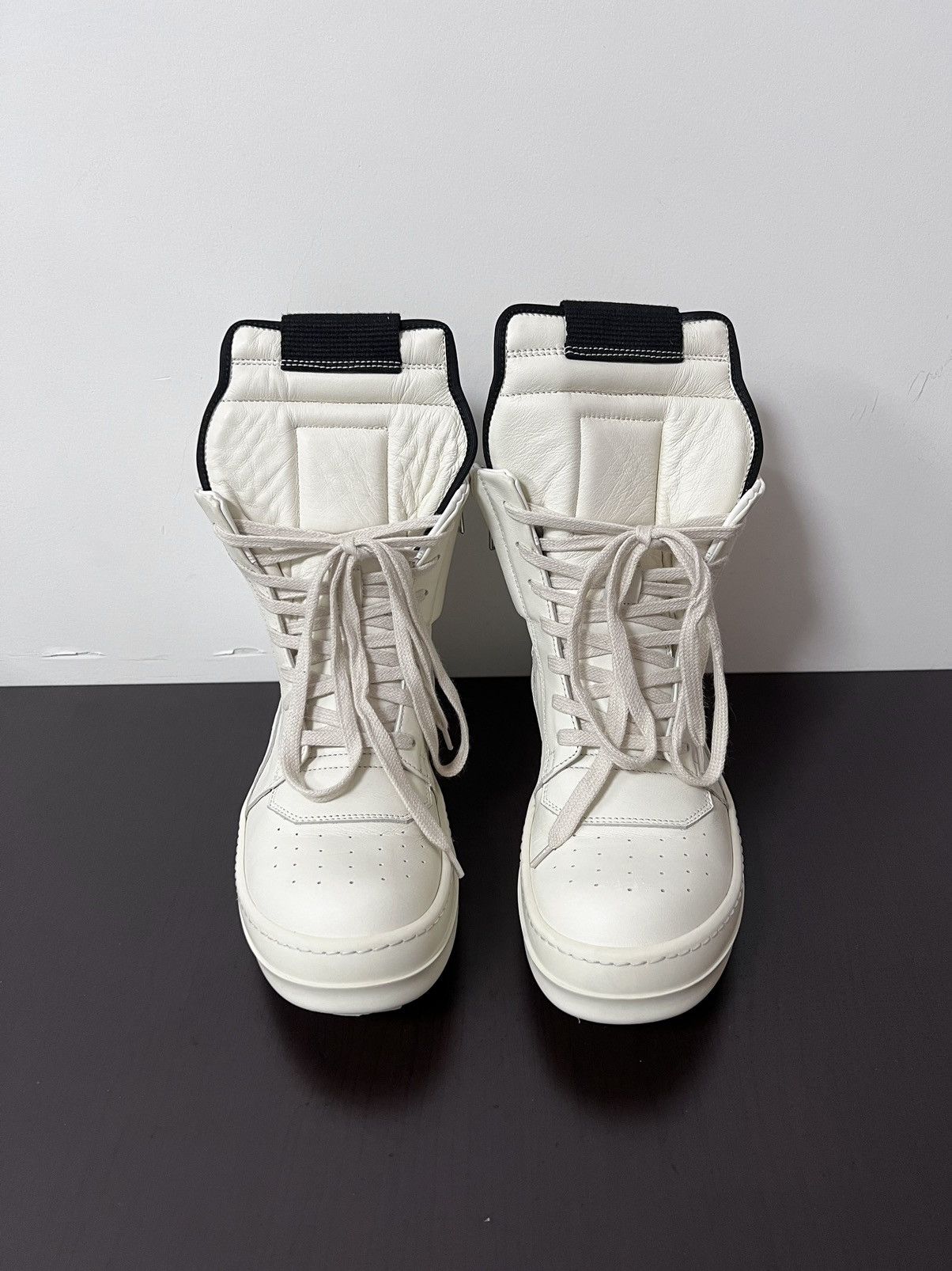 Rick Owens Rick owens geobasket black/milk sz 36 Size US 6 / IT 36 - 3 Thumbnail