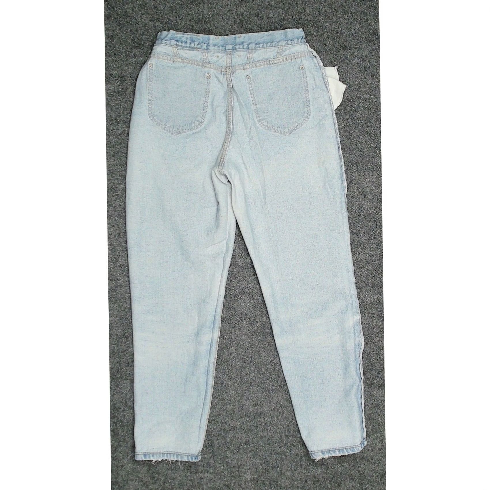 Lee VINTAGE Lee 80s High Waist Mom Jeans Tapered Light Wash USA Sz 10 W30 L28 Womens Jeans Size 32" / US 10 / IT 46 - 6 Thumbnail