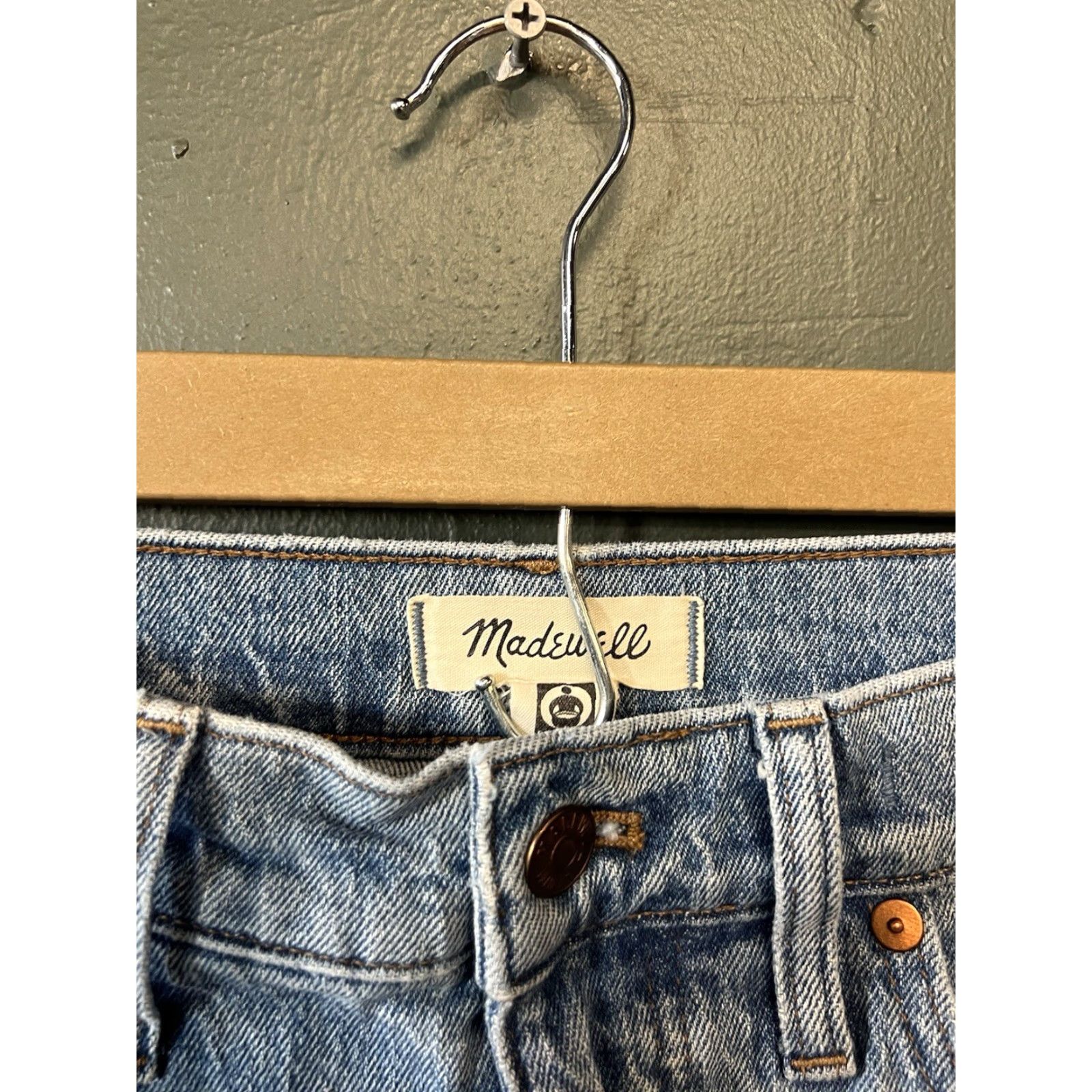 Madewell Madewell Jeans Womens 28 The Perfect Vintage High Rise Stretch Denim 5-Pocket Regular Blue 90s Bohemian Preppy | Mens? Size 28" / US 6 / IT 42 - 3 Thumbnail