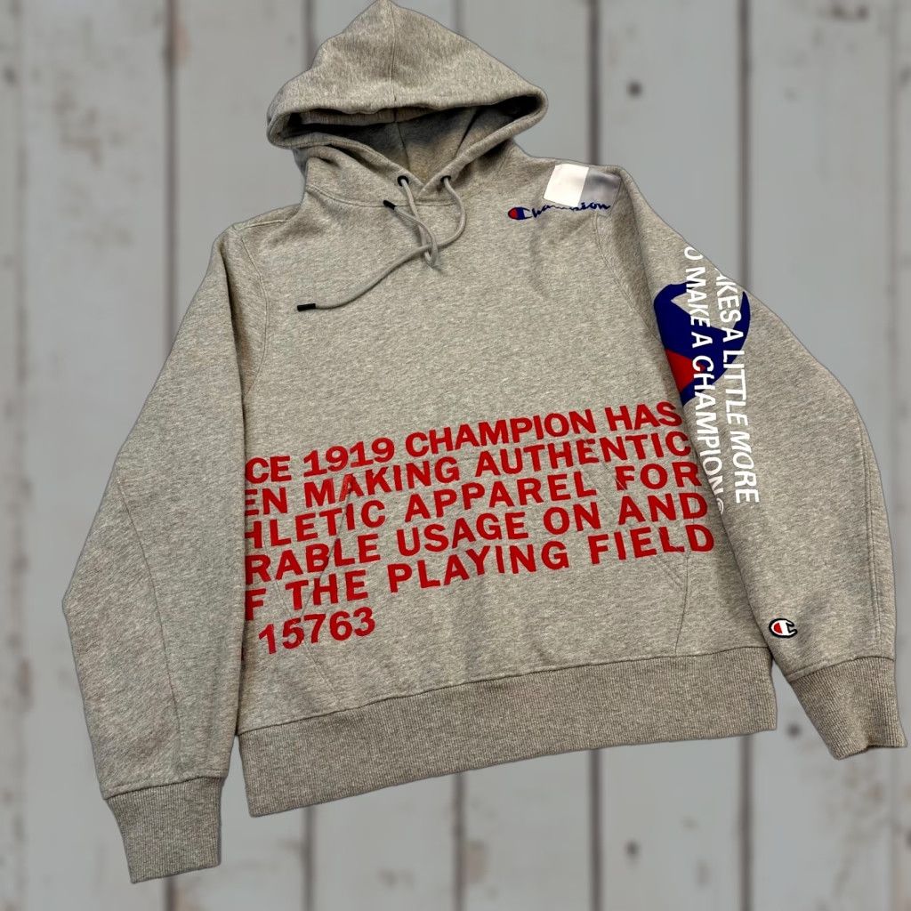 Champion Champion Hoodie Mens Medium Promo Behind The Brand Spell Out Heavy Size US M / EU 48-50 / 2 - 1 Thumbnail