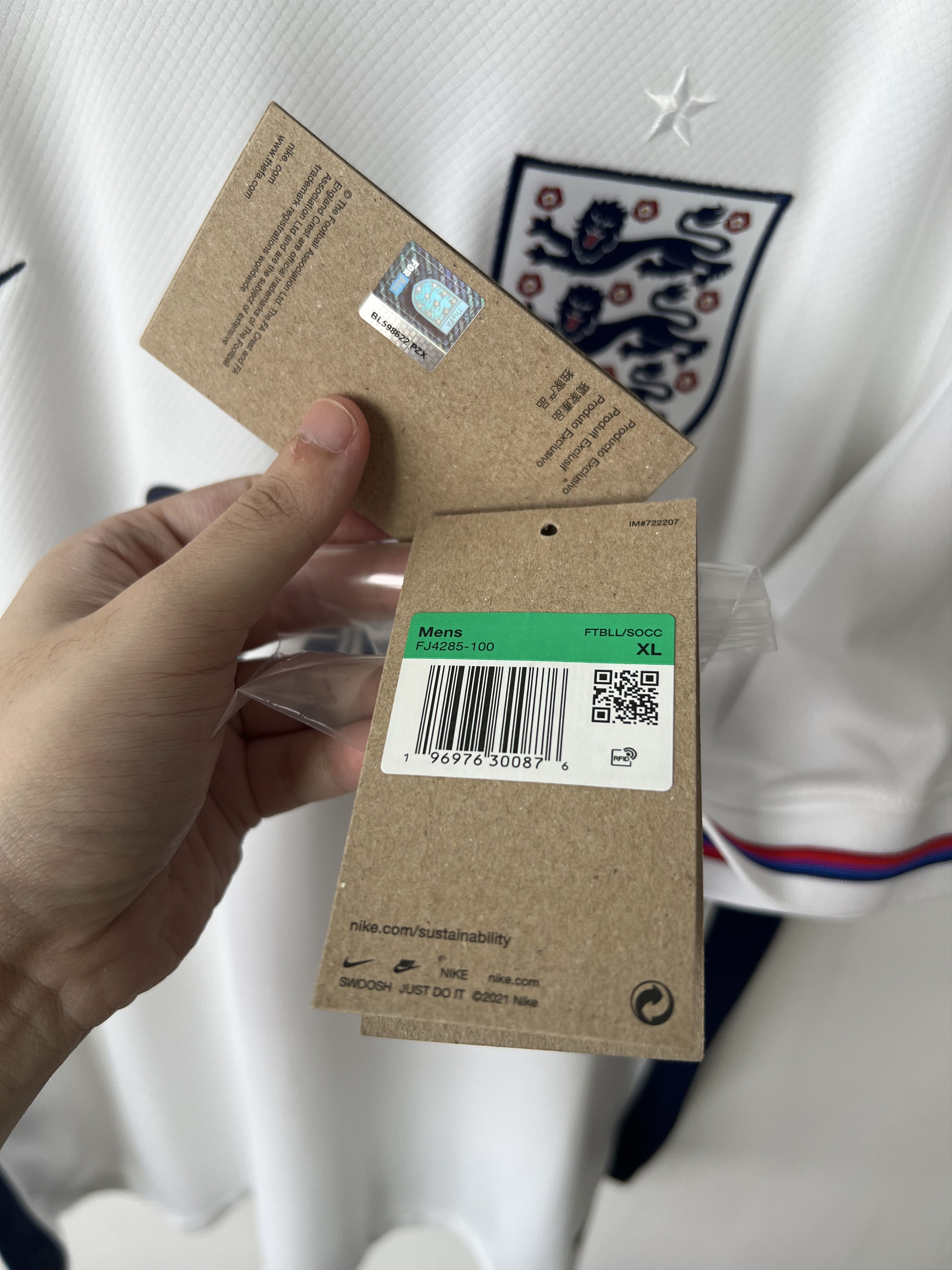 Nike (XL) England 2024-25 Home Kit Palmer #24 (NEW) Size US XL / EU 56 / 4 - 6 Thumbnail