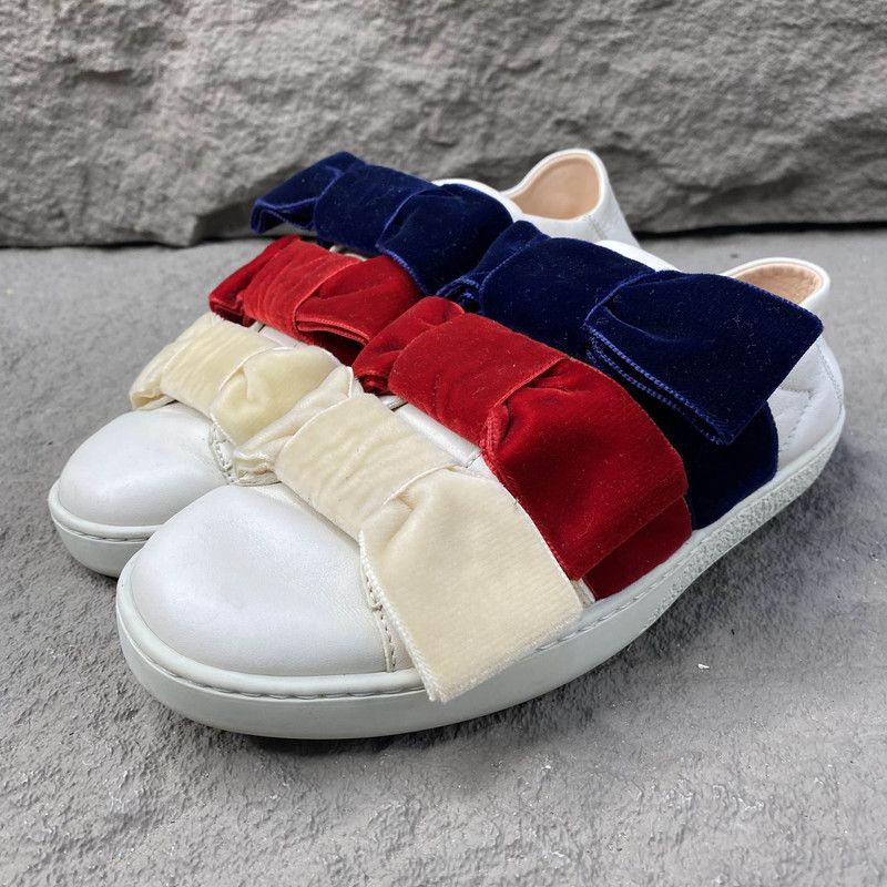 Gucci Gucci Stylish Low-Top Round Toe Sneakers 0079 Size US 4 / IT 34 - 1 Thumbnail