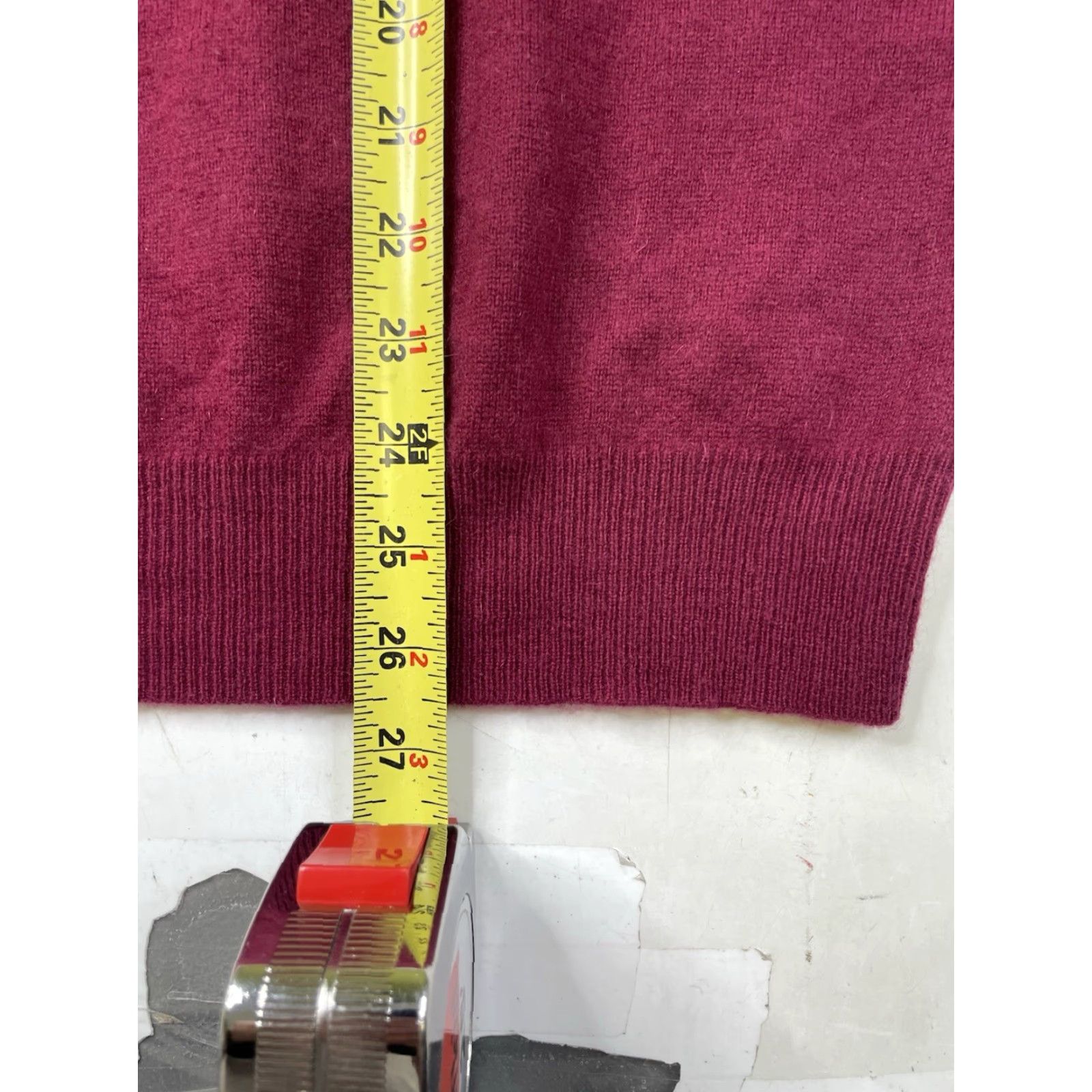 Vintage Grant Thomas Cashmere Vest Sweater Men L Maroon V-Neck Two Ply Casual Golf Knit Vest Size US L / EU 52-54 / 3 - 4 Thumbnail