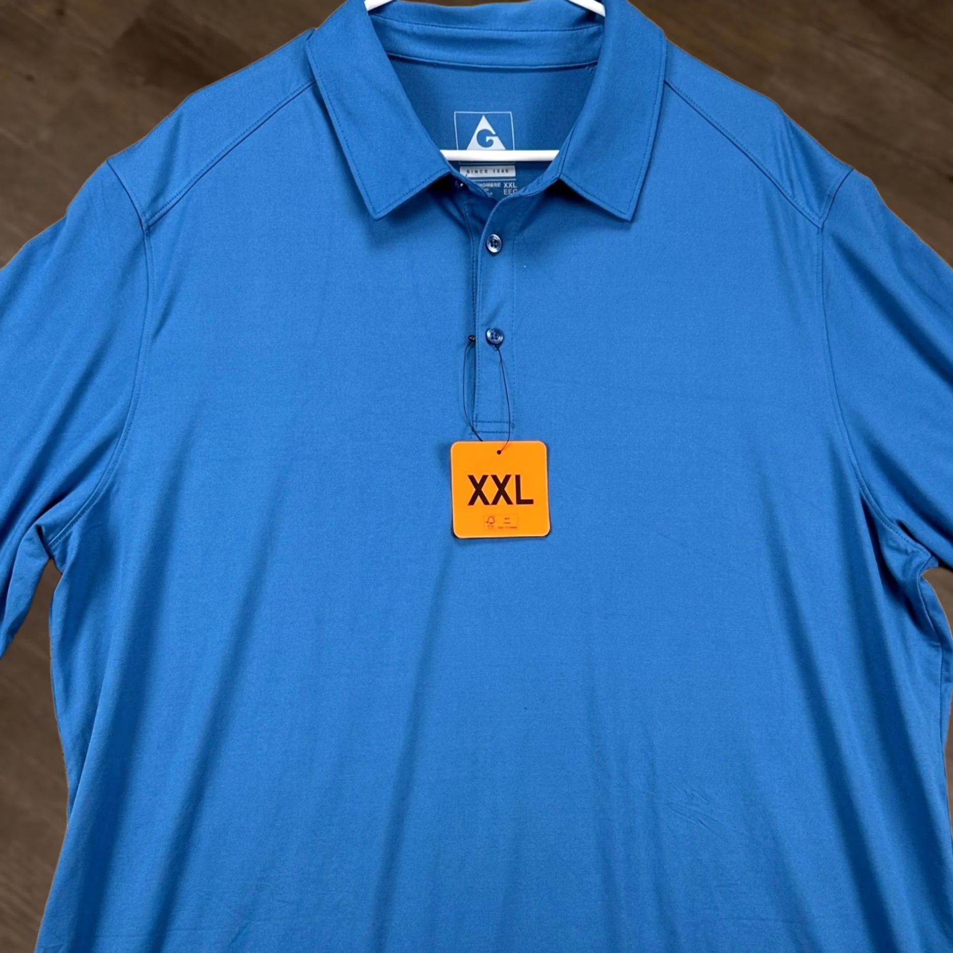 Vintage Gerry Polo Shirt 2XL Blue Short Sleeve Regular Fit Breathable Tech Stretch Rugby Shirt Mens Polo Shirt Clothing Size US XXL / EU 58 / 5 - 1 Thumbnail