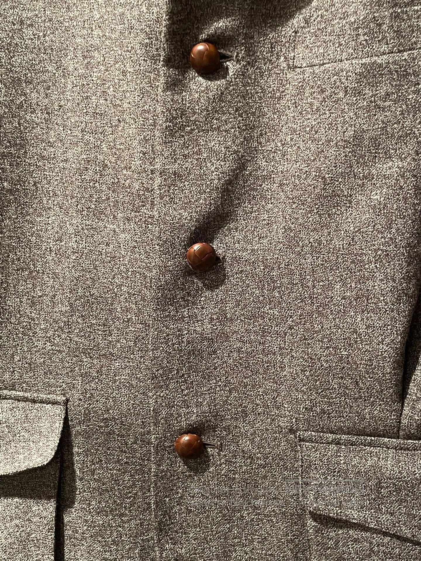 Issey Miyake Issey Miyake 80s Walnut Button Blazer. Size US M / EU 48-50 / 2 - 3 Thumbnail