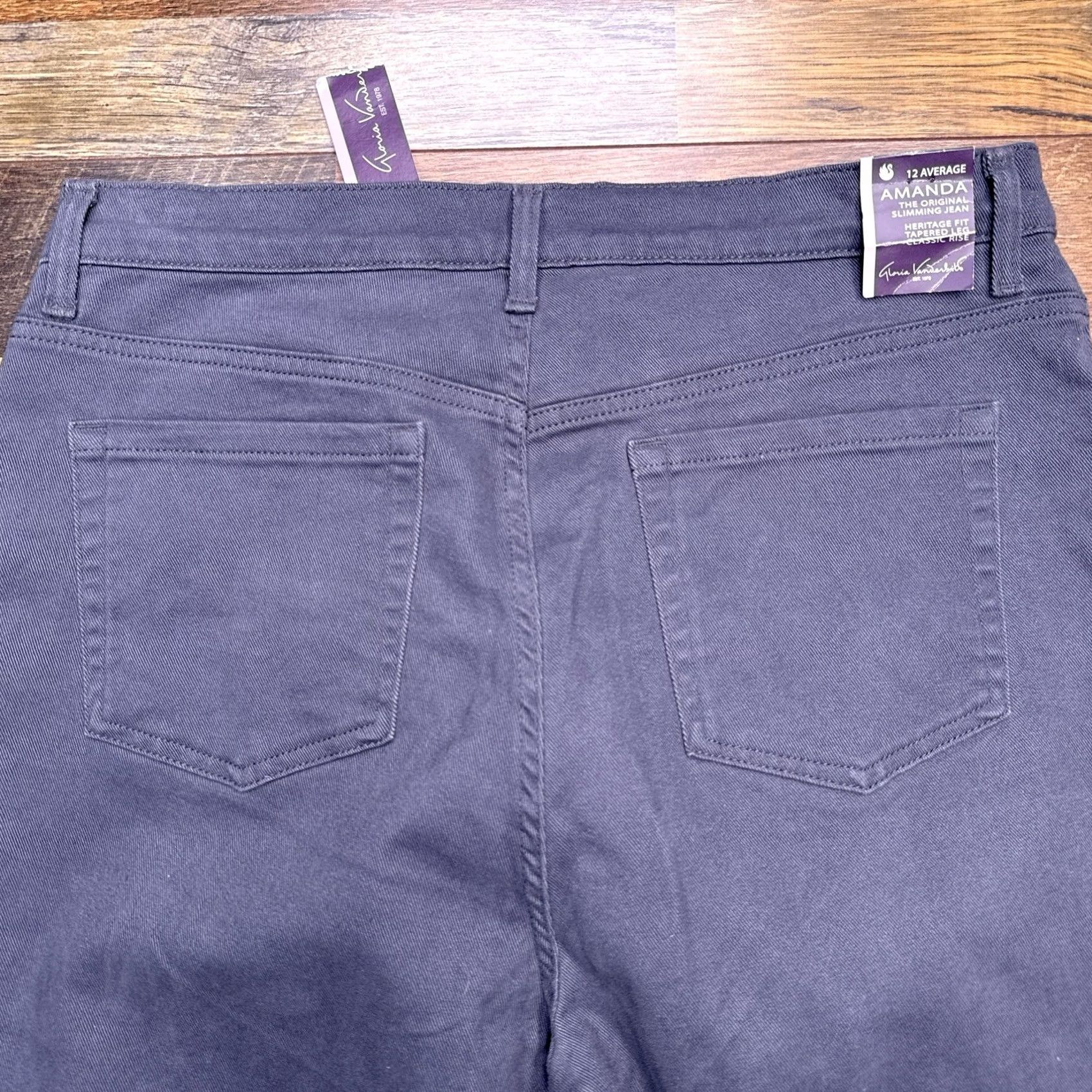 Gloria Vanderbilt Gloria Vanderbilt Amanda Jeans Women 12 Average Twilight Classic Rise Tapered Leg New Size 34" / US 12 / IT 48 - 6 Thumbnail