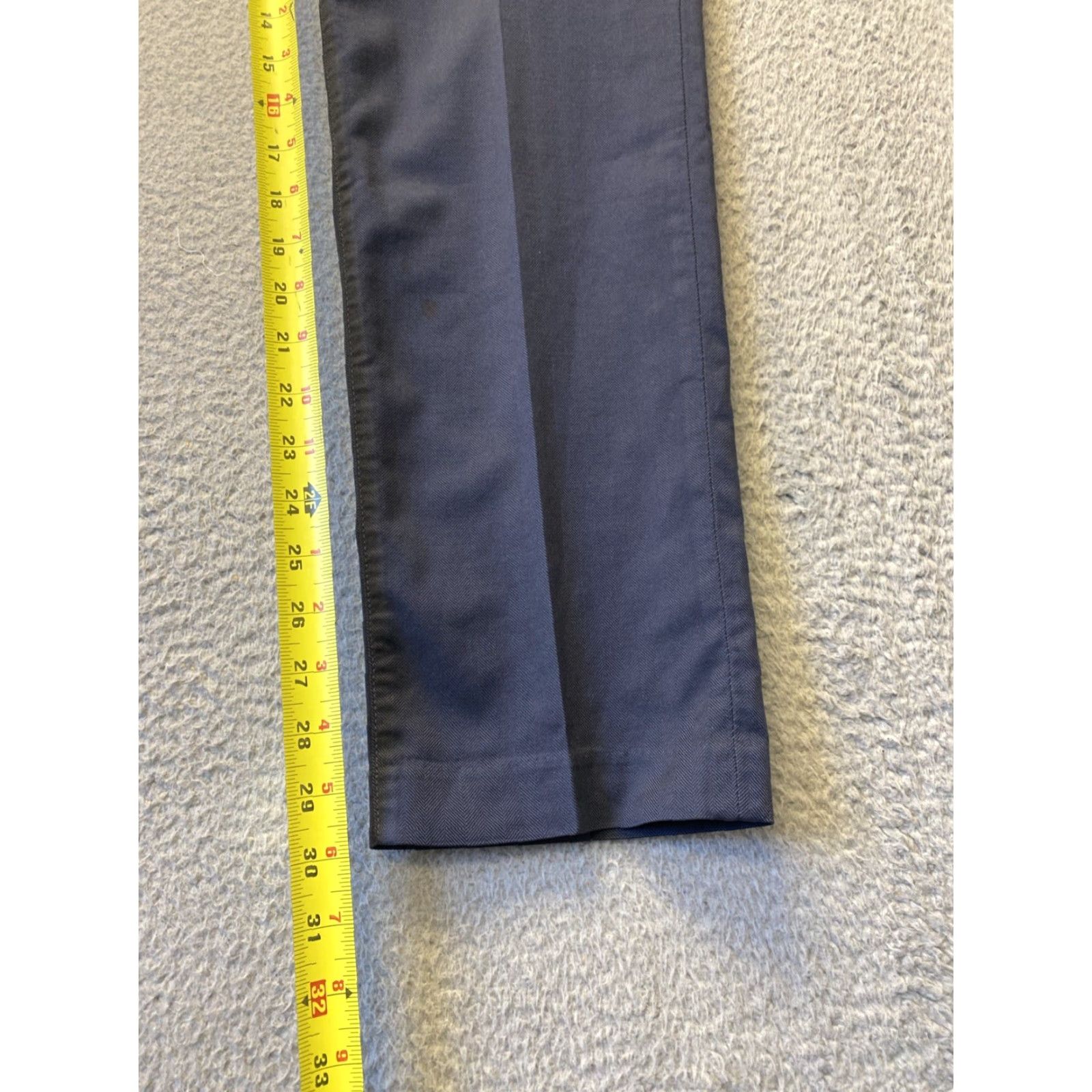 Bonobos BONOBOS Slim Dress Pants Men’s 34x30 Dusty Blue Chino Zip Flat Front Slim Tapered 30 in Inseam Casual Business Travel Men Size US 34 / EU 50 - 5 Thumbnail