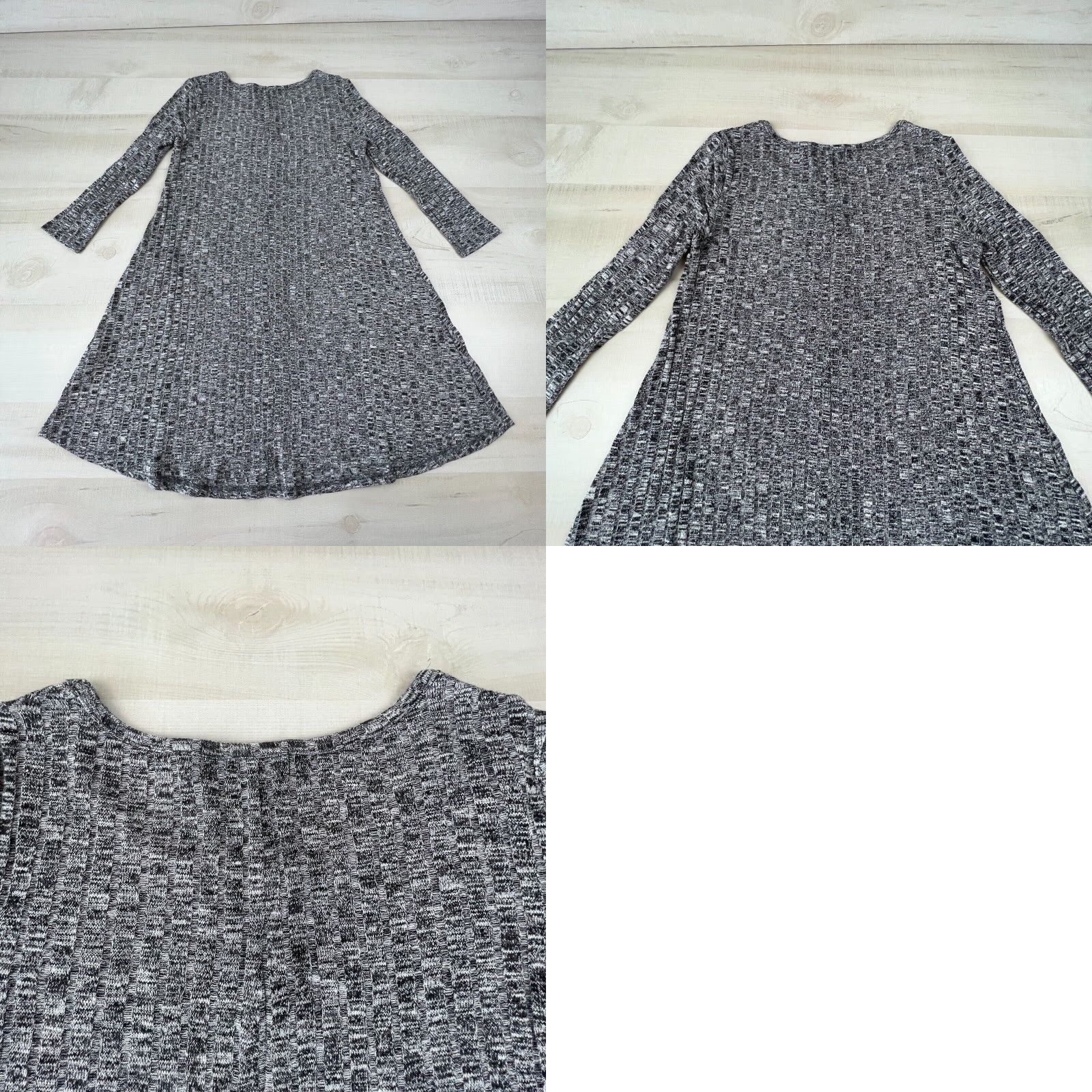 Vintage Womens Derek Heart Small Gray Sweater Tunic Casual 3/4 Sleeves Size S / US 4 / IT 40 - 8 Thumbnail