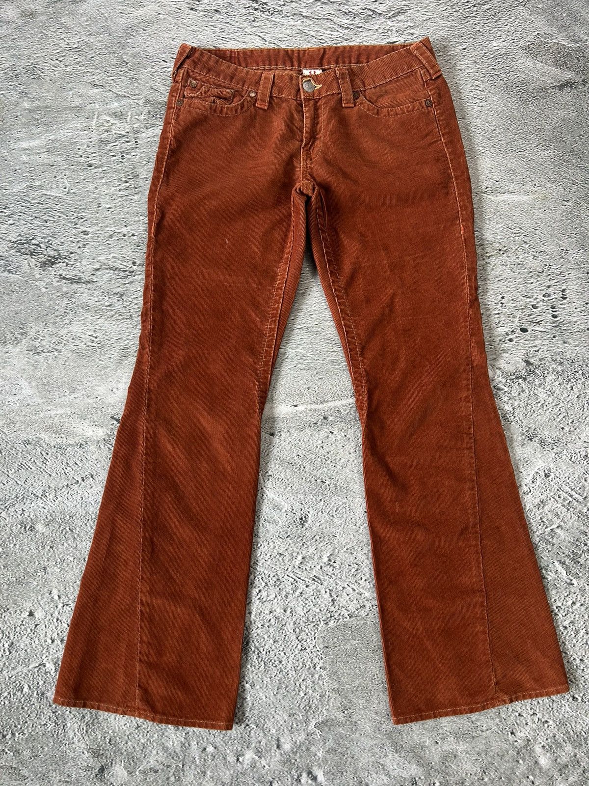 True Religion × Vintage True Religion Joey jeans vintage cords corduroy pants flared Size US 32 / EU 48 - 6 Thumbnail