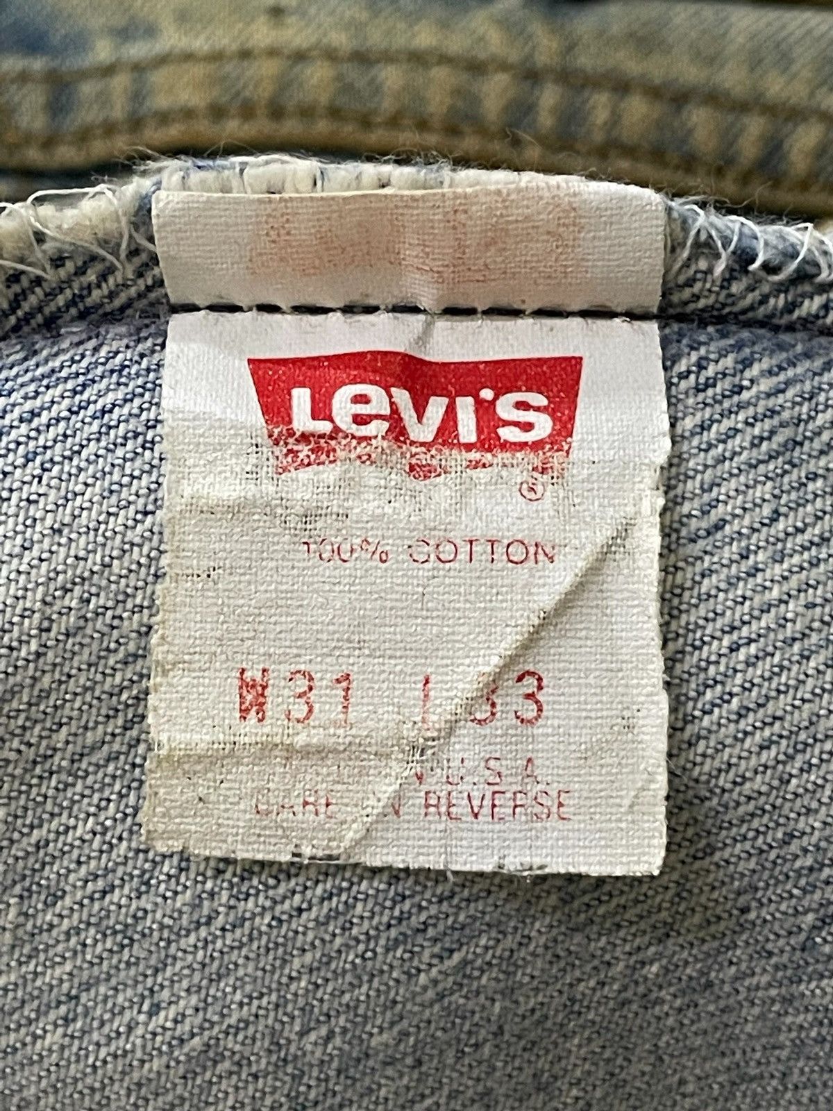 If Six Was Nine × Levi's × Vintage Vintage Levis 501 button fly rusty mud wash trashed Jeans Size US 30 / EU 46 - 19 Thumbnail