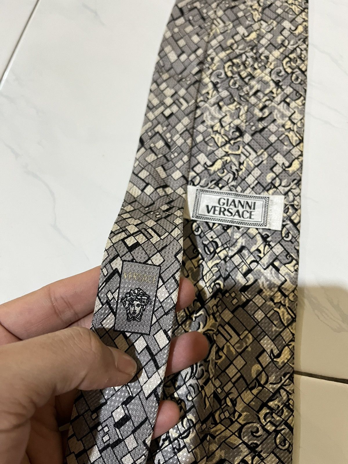 Designer 🔥 Bundle 2 Ties Gianni Versace & Celine Paris Size ONE SIZE - 10 Thumbnail