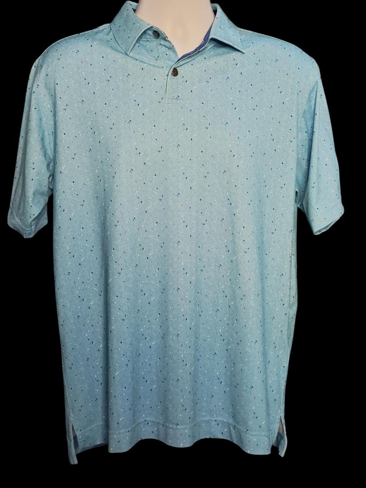 Footjoy FootJoy Men's Performance Golf Polo Shirt Light Blue Size US M / EU 48-50 / 2 - 3 Thumbnail