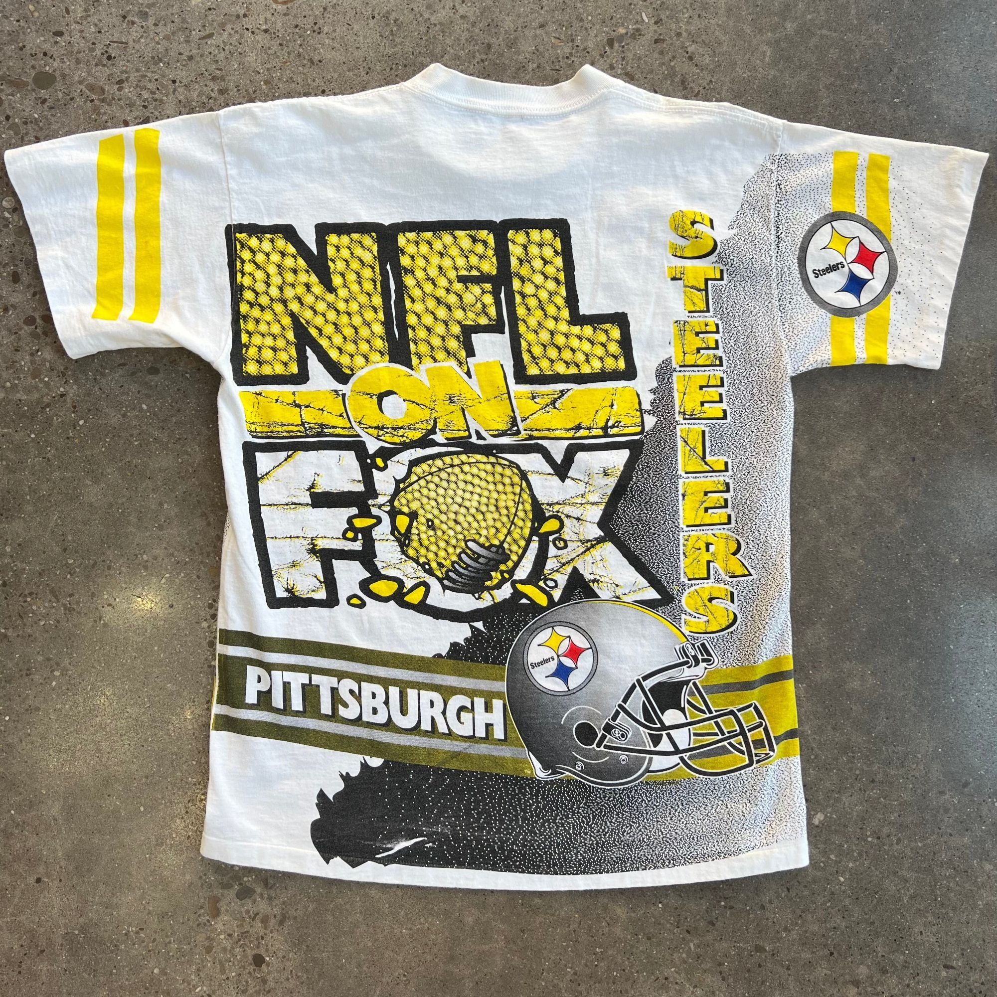 NFL × Vintage Vintage 90s Pittsburgh Steelers NFL on Fox All Over Print Size US M / EU 48-50 / 2 - 3 Thumbnail