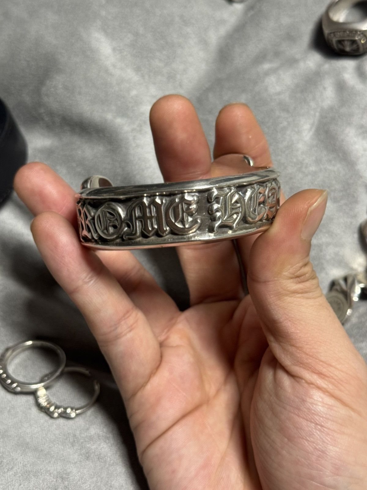 Chrome Hearts Chrome hearts scroll logo bangle Size ONE SIZE - 2 Thumbnail