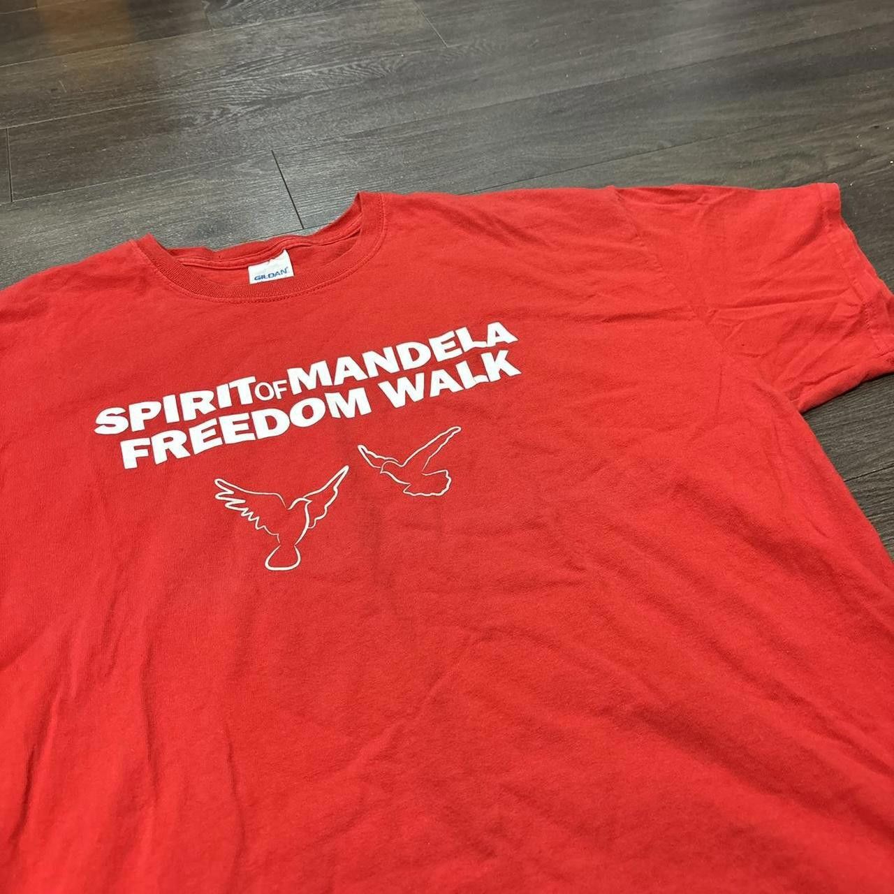 Gildan Vintage spirit of Mandela freedom walk t shirt 00s XL Size US XL / EU 56 / 4 - 1 Thumbnail