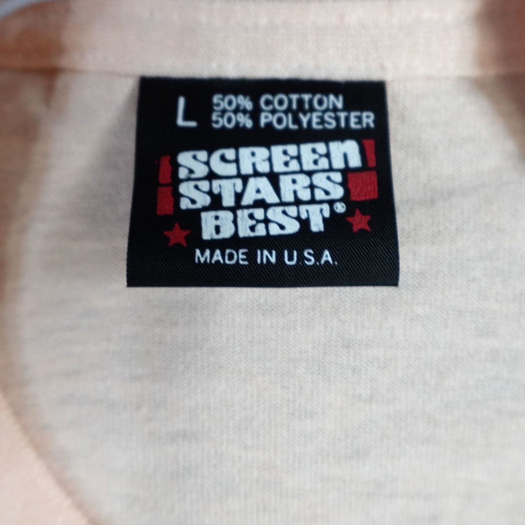 Vintage VINTAGE Scholz Reunion T-shirt Medium Beige Pink Screen Stars 90's Made in USA Mens T-Shirt Size US M / EU 48-50 / 2 - 3 Thumbnail