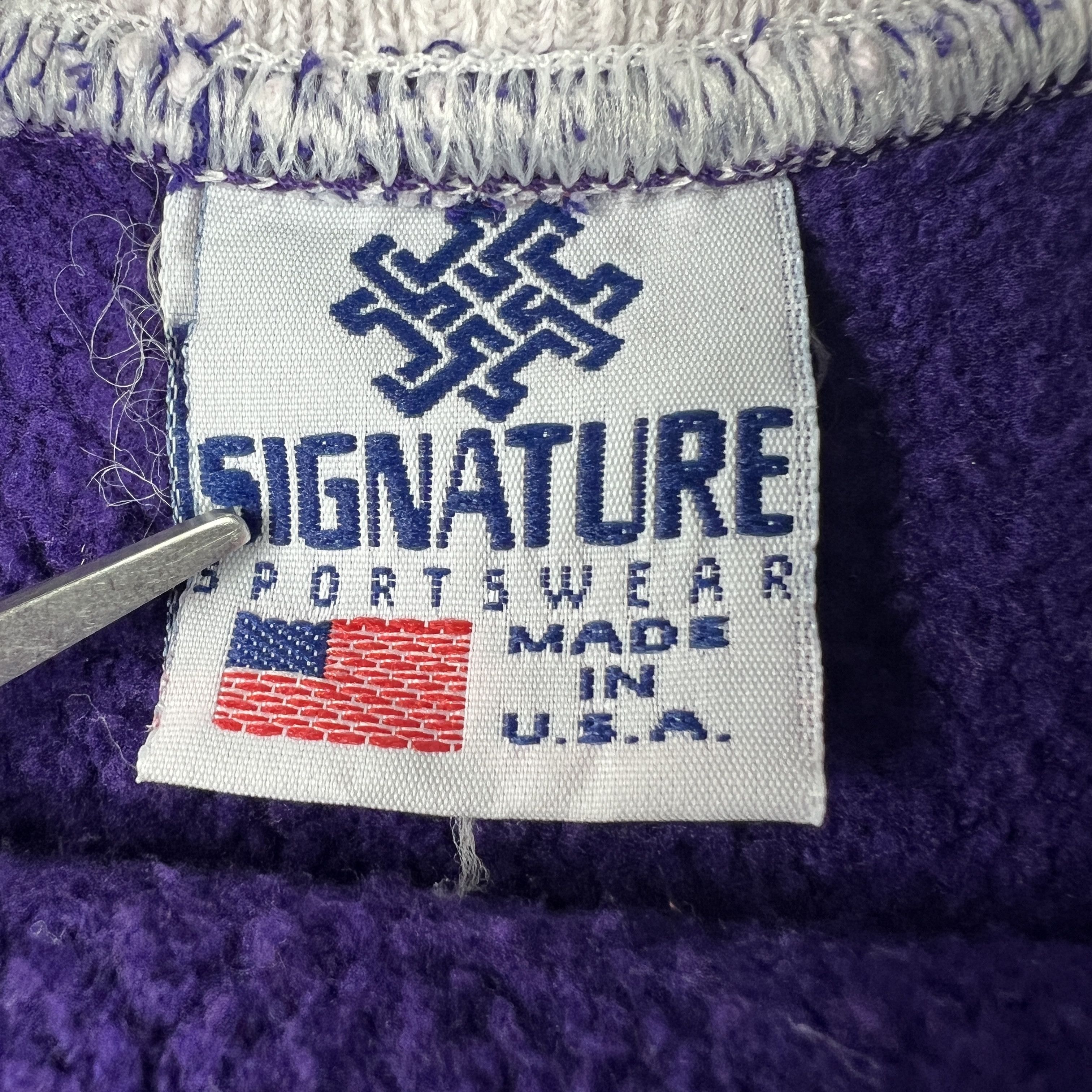 Public School × Vintage VTG 90s Strasburg Rams Virginia Sweatshirt Purple Crewneck Size US XL / EU 56 / 4 - 7 Thumbnail