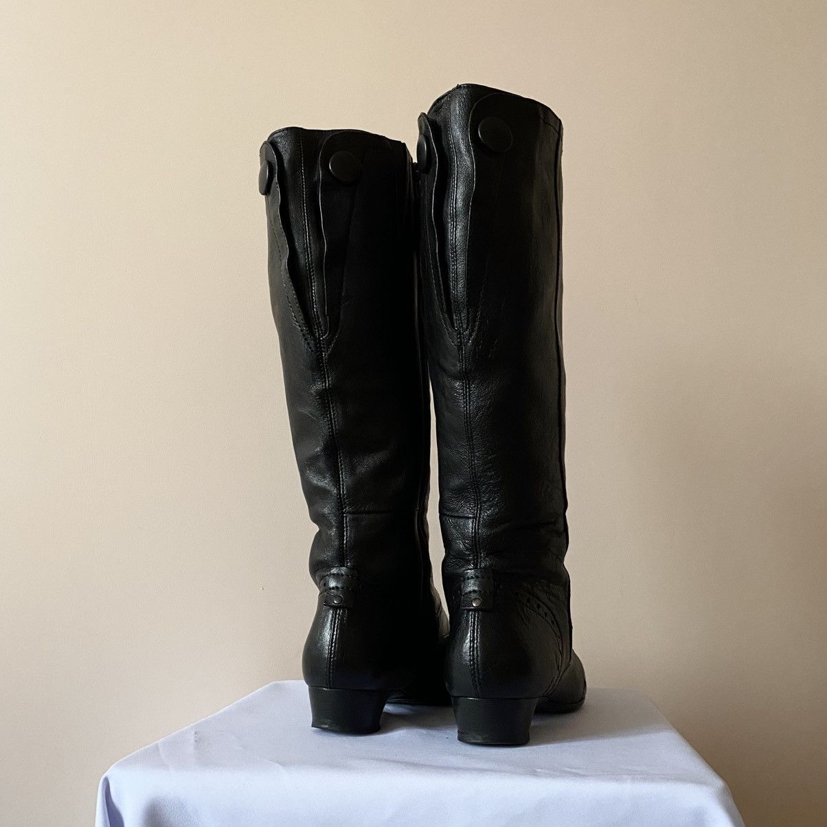 A.S.98 RARE A.S. 98 Airsteps High Leather Boots Rick Owens Style Size US 7 / IT 37 - 3 Thumbnail