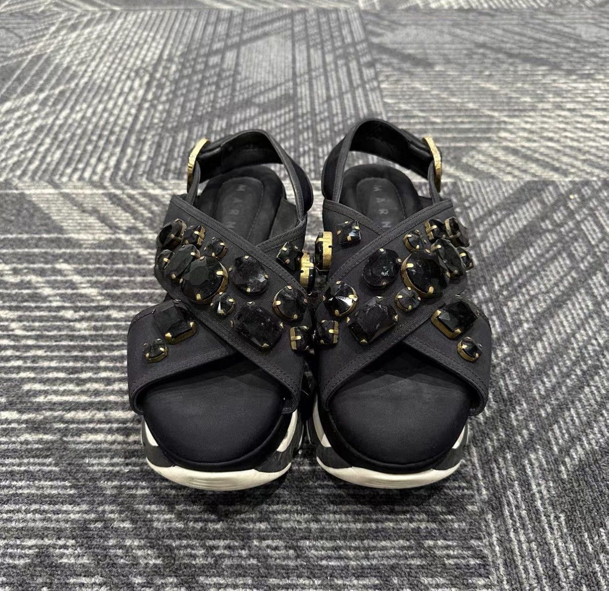 Marni MARNI Gemstone Platform Sandals J42 Size US 7 / IT 37 - 2 Thumbnail