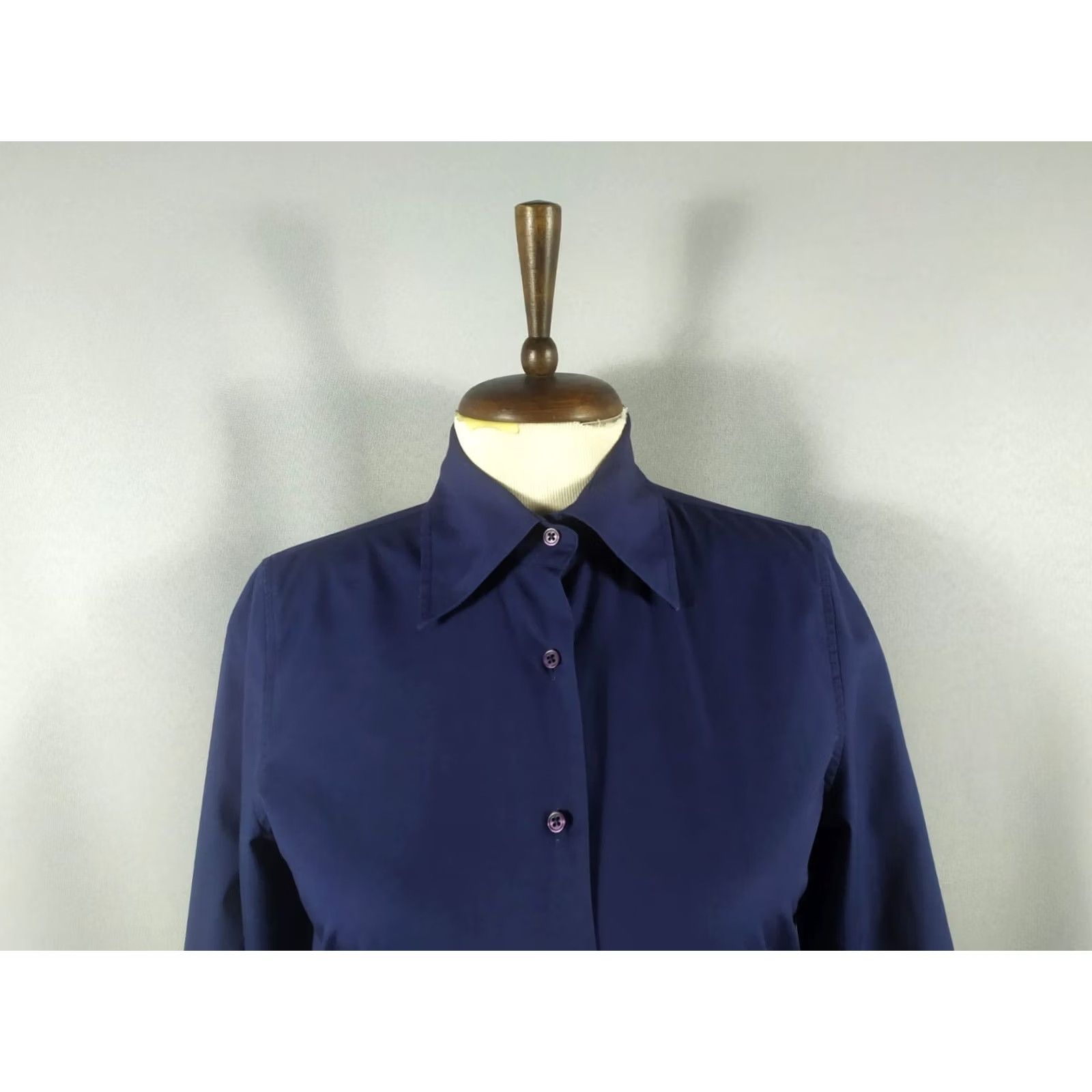 Suitsupply Suitsupply Shirt Size 36 100% Cotton Blue Button-Up Women's Size XS / US 0-2 / IT 36-38 - 5 Thumbnail