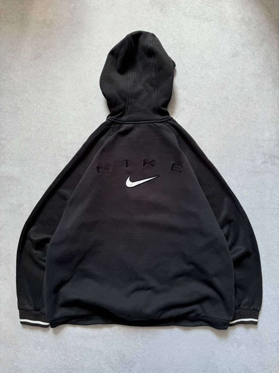 Nike Vintage 90s Nike Baggy Zip Hoodie Big Logo Size US XL / EU 56 / 4 - 2 Thumbnail