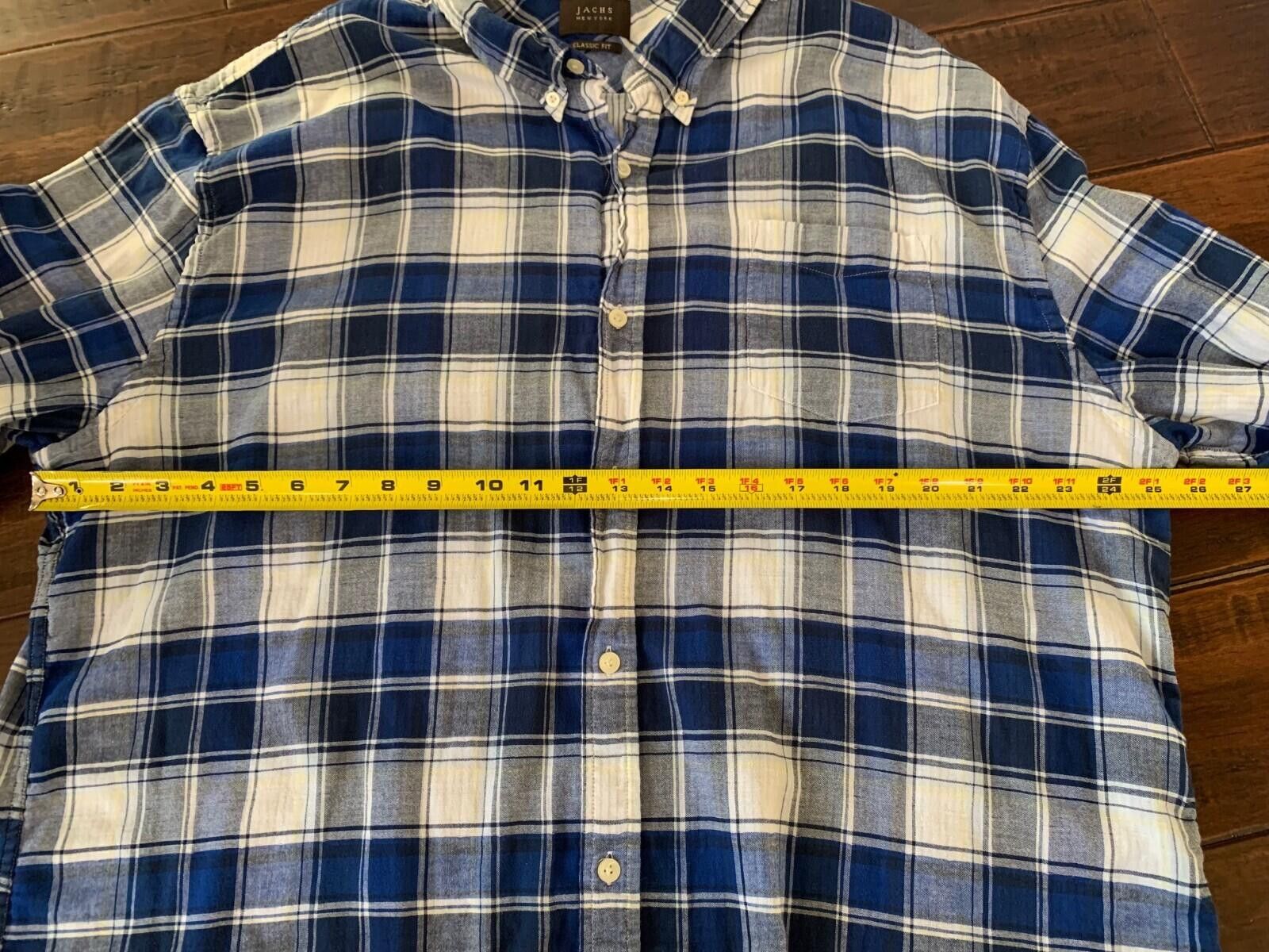 Michael Jackson Men's 3XL Tall Jachs New York Classic Fit Thick Fabric Shirt Size US XXL / EU 58 / 5 - 7 Thumbnail