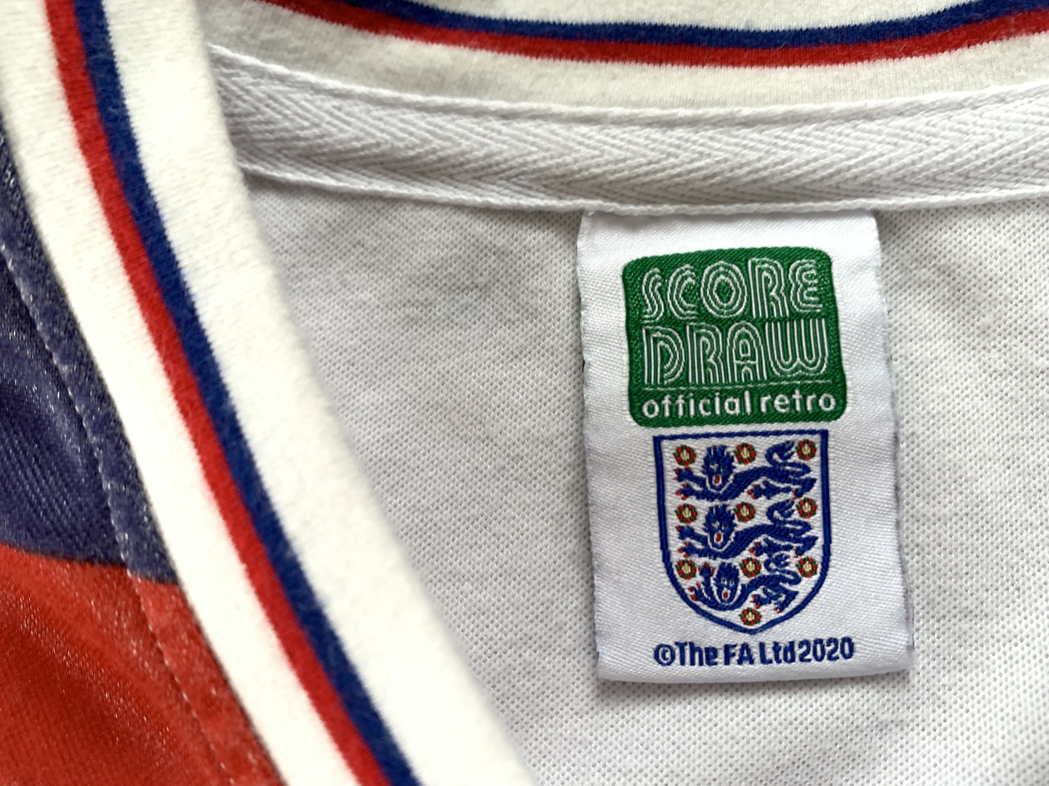 Vintage Vintage Score Draw England T-Shirt Jersey Size US XL / EU 56 / 4 - 6 Thumbnail